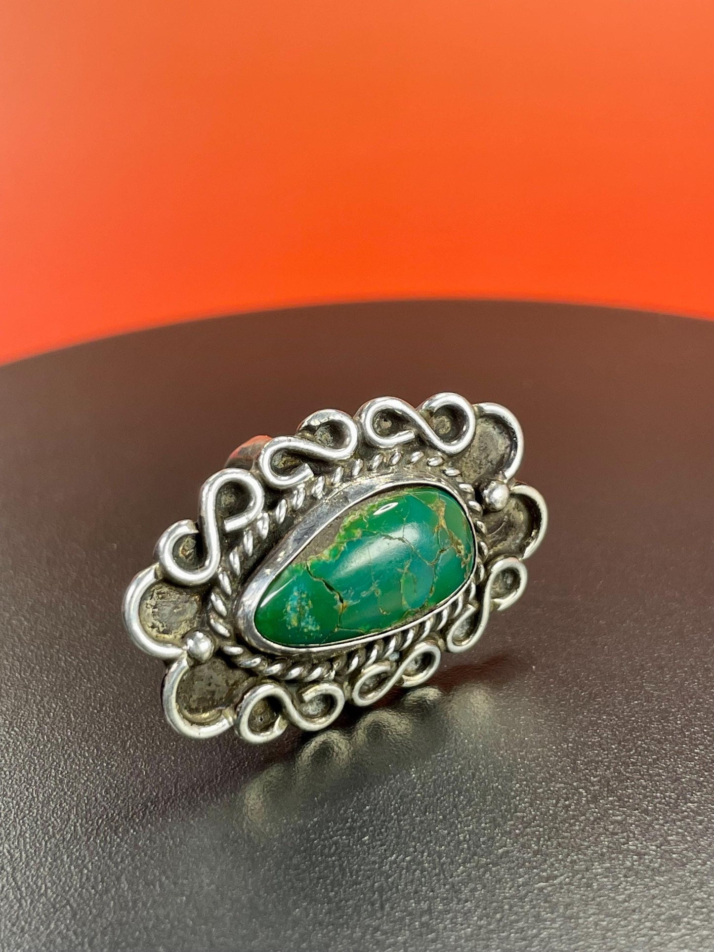 Beautiful sterling silver and gemstone ring   size 5.5  shiny and beautiful  amazing value