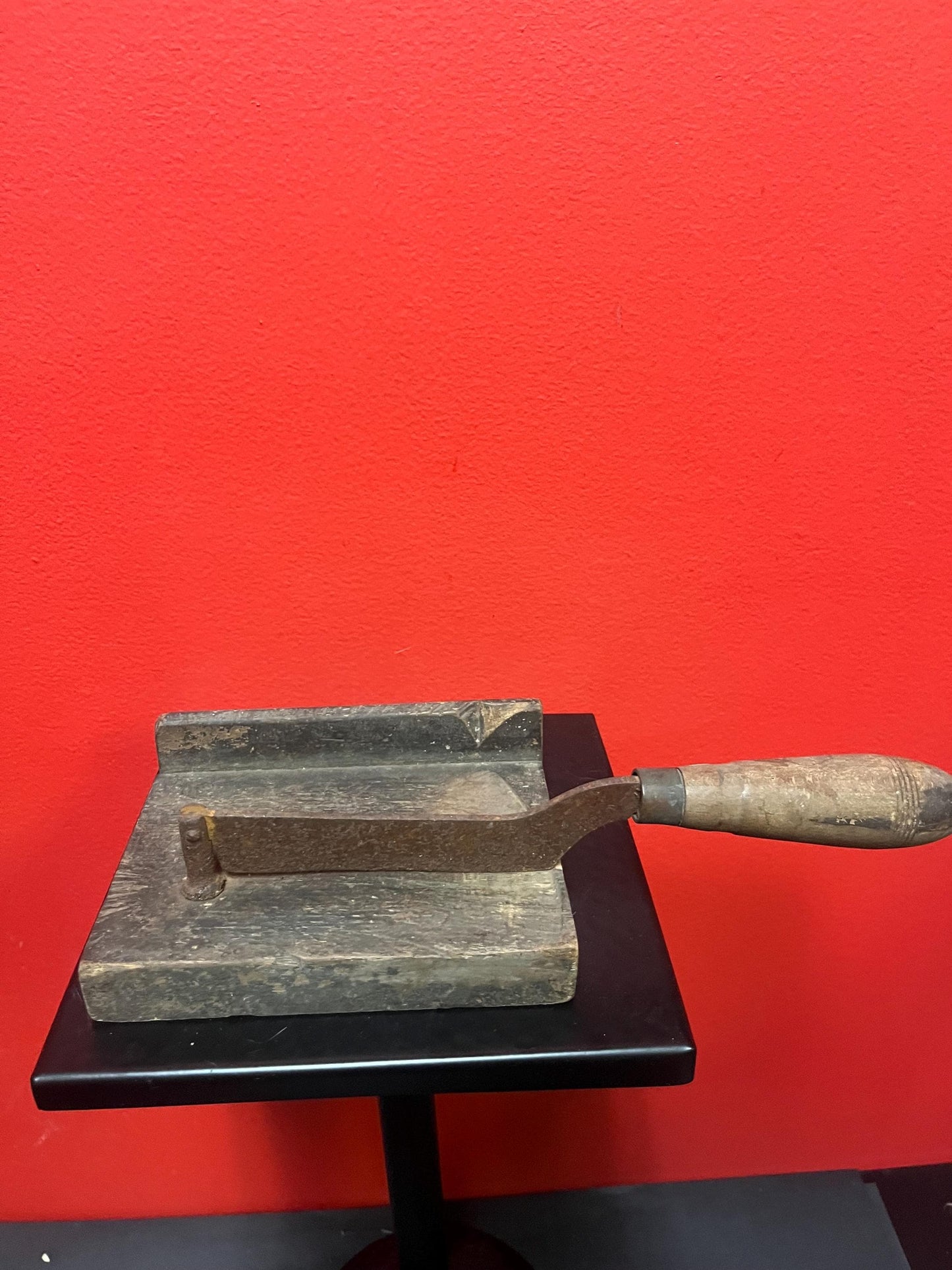 Antique 11 x 5 wide herb cutter  usable and great patina  amazing kitchen decor -