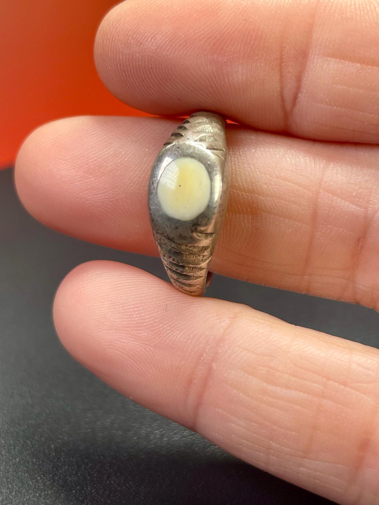 Beautiful silver and gemstone ring   size 9  unworked, amazing value