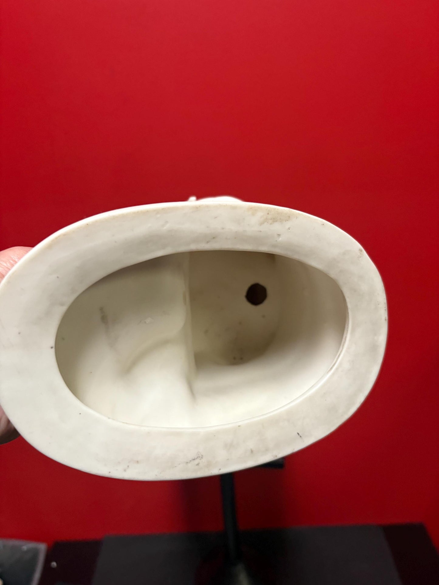 Fantastic early 19 century English porcelain nude wrapped in blanket and snake some marks etc   wonderful detail- 18 x 13“ wide