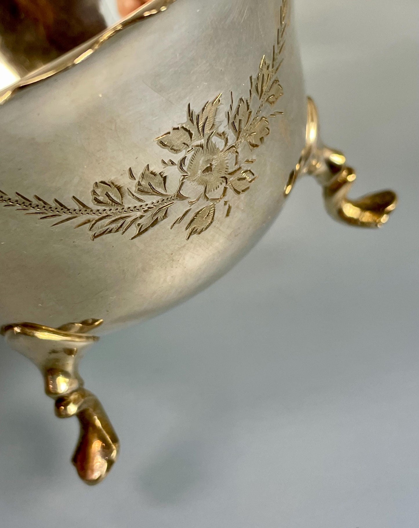 Silver plated cream and sugar  English beauties