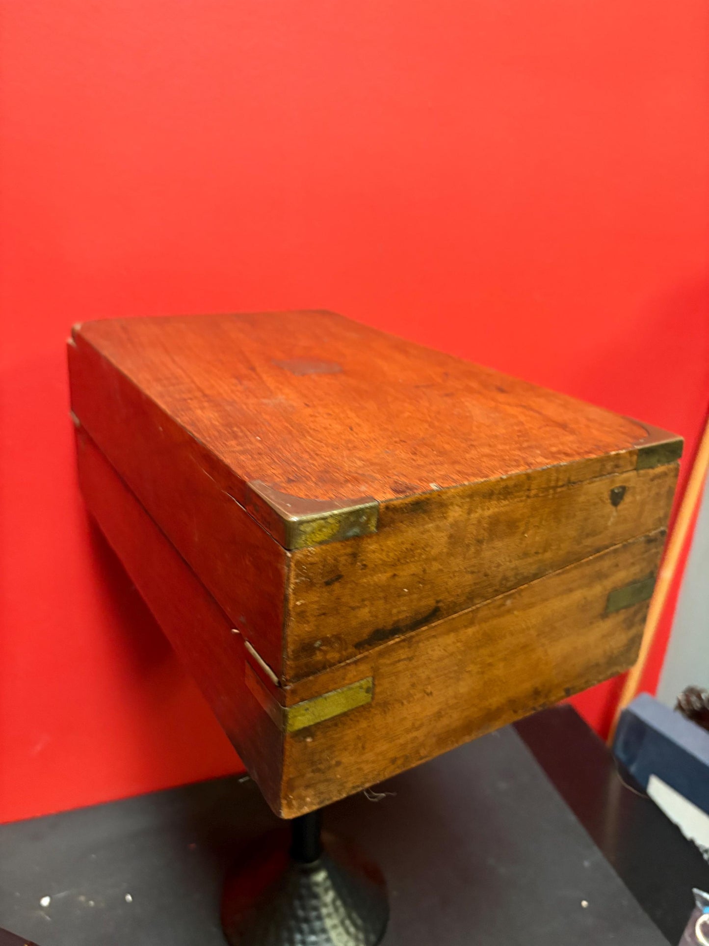 English antique 14 x 8 x 5.5 laptop desk not perfect so see photos and very very very good price  nice example