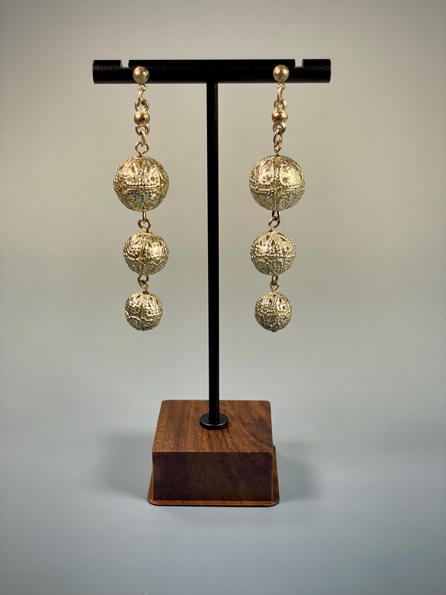 2.5 inch Untested Silver Earrings