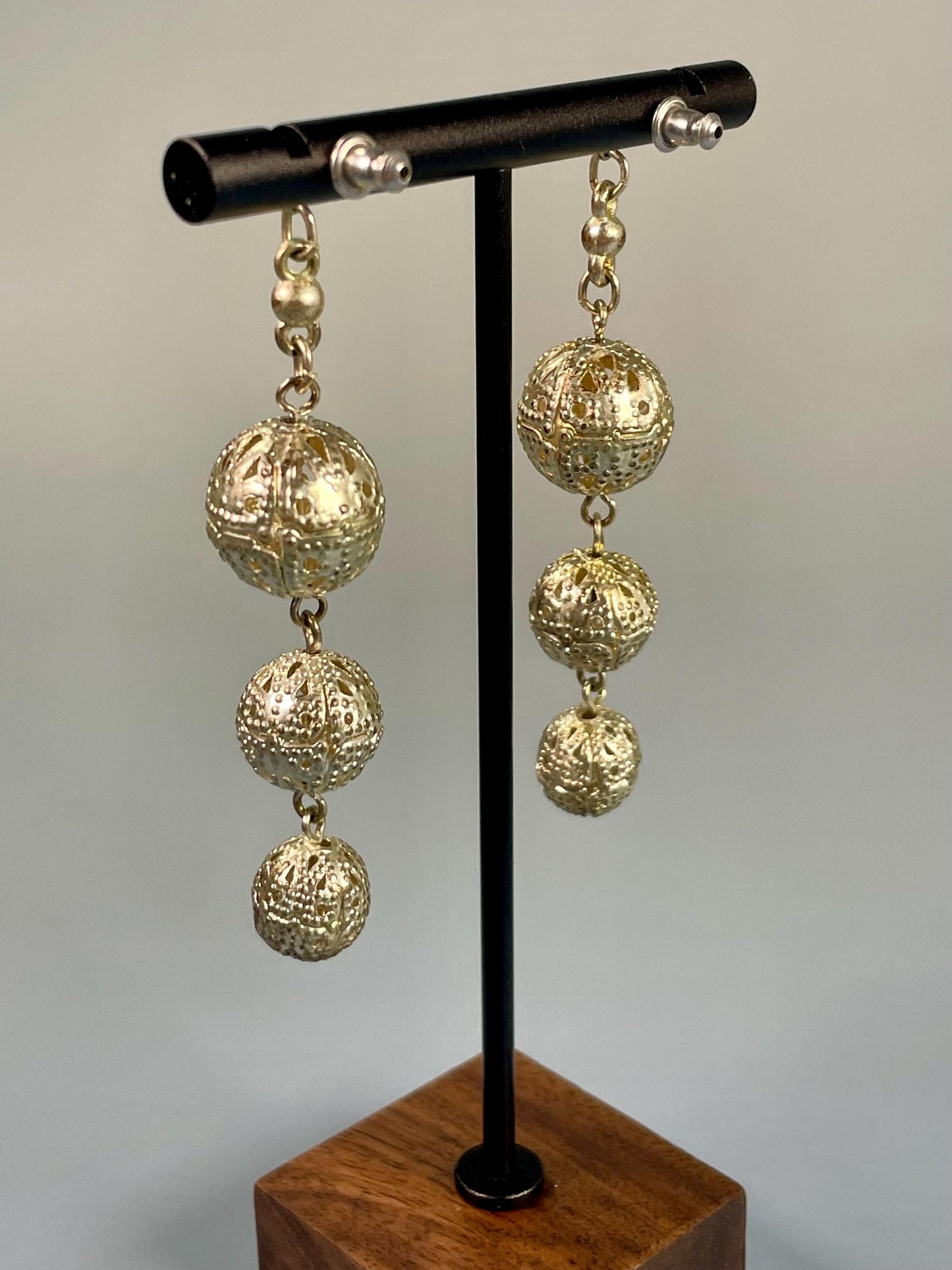 2.5 inch Untested Silver Earrings