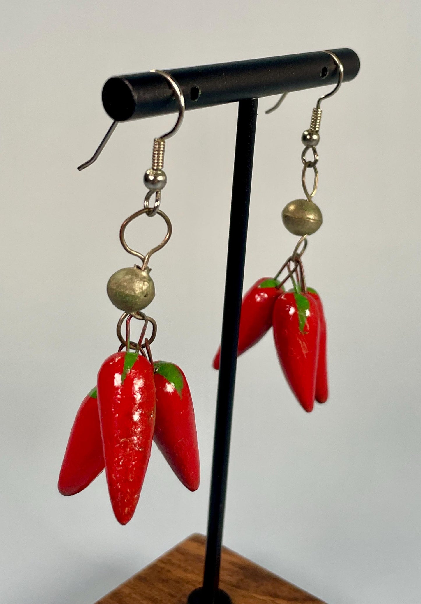 2.5 inch Hot Pepper Earrings