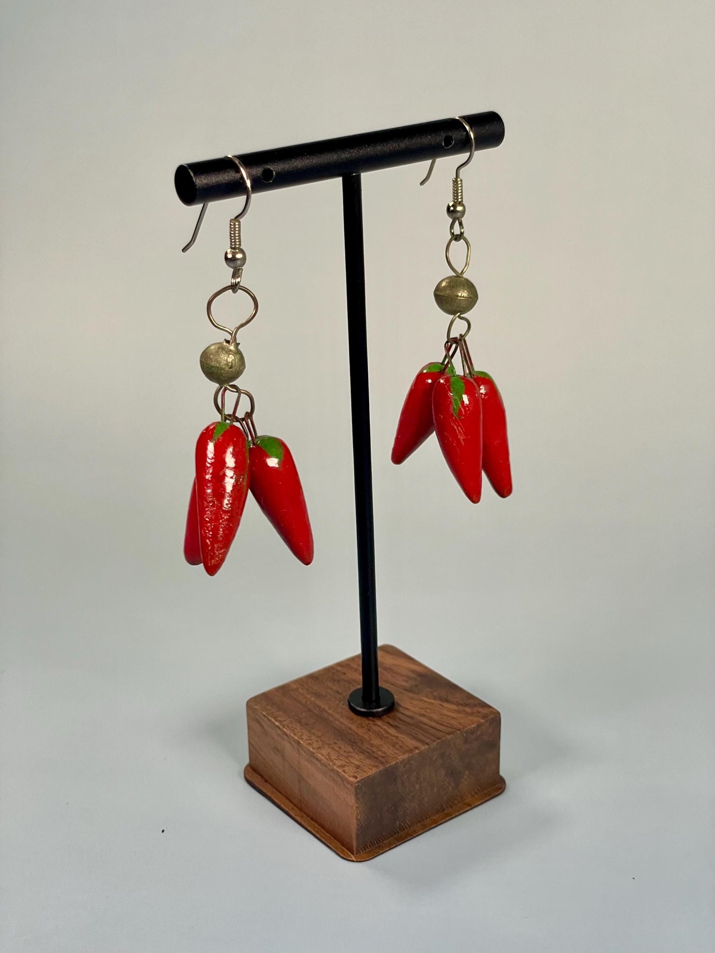 2.5 inch Hot Pepper Earrings
