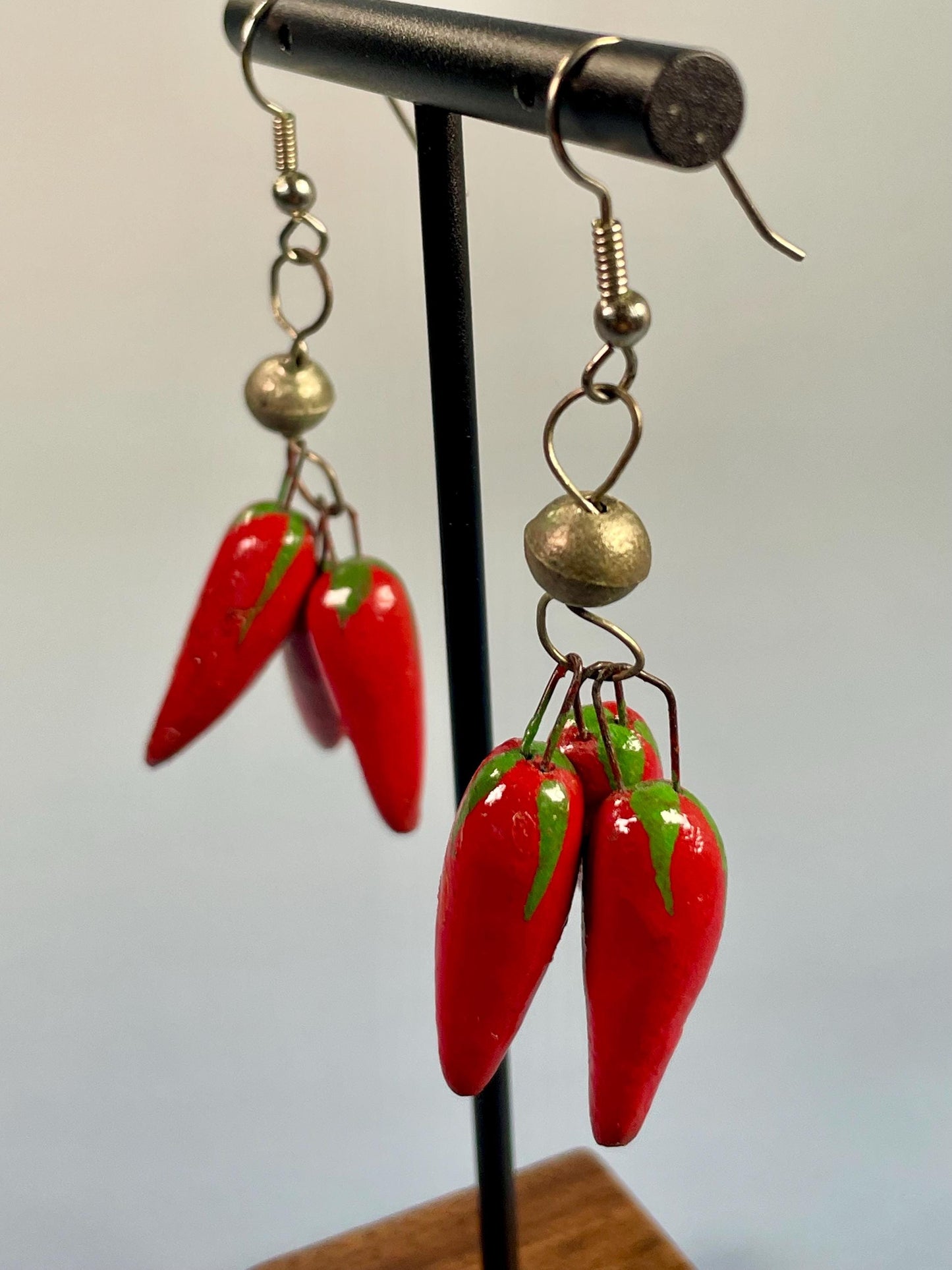 2.5 inch Hot Pepper Earrings