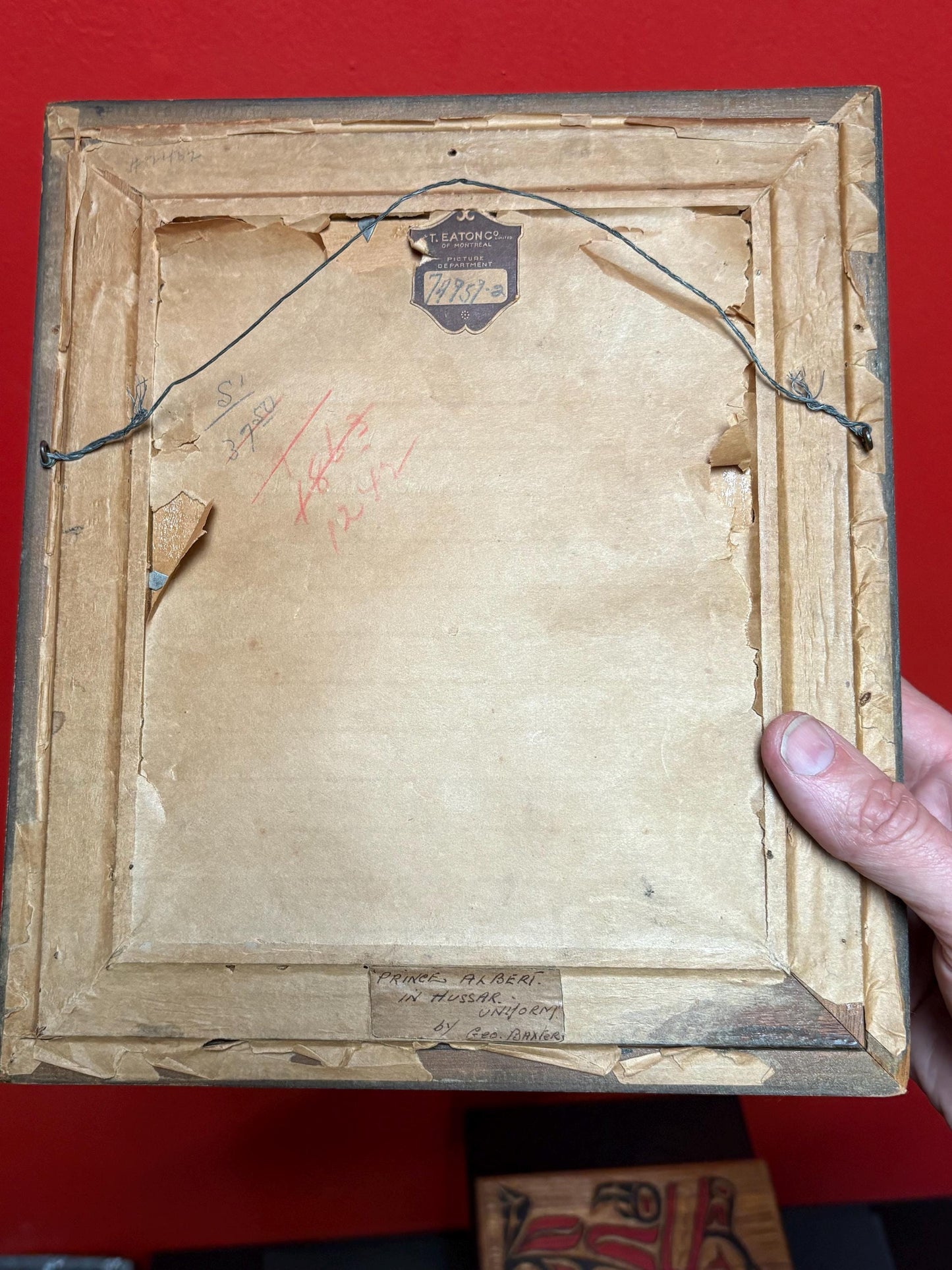 Stunning authentic English Baxter print in wonderful frame  10.5 x 9  incredible quality   royalty