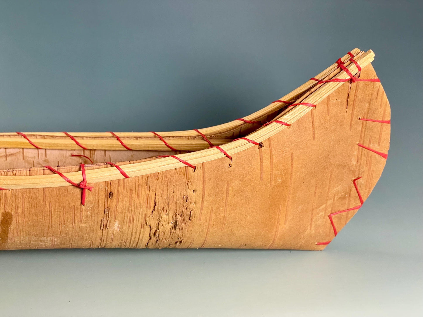 Canadian Vintage Birch Bark Canoe