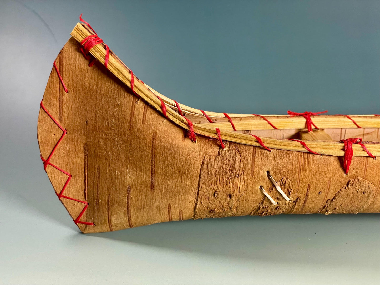 Canadian Vintage Birch Bark Canoe