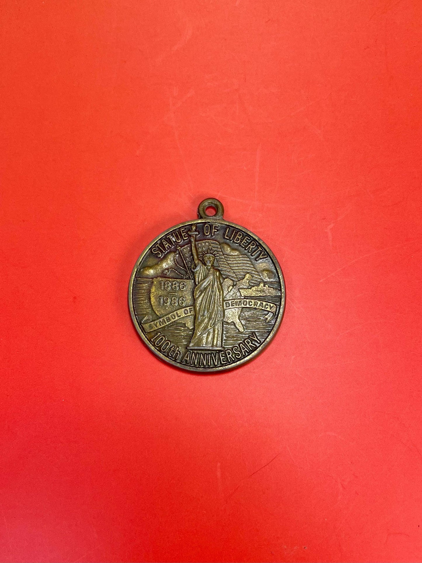 1.5 inch Bronze Medallion, celebrating 100 years Statue of Liberty