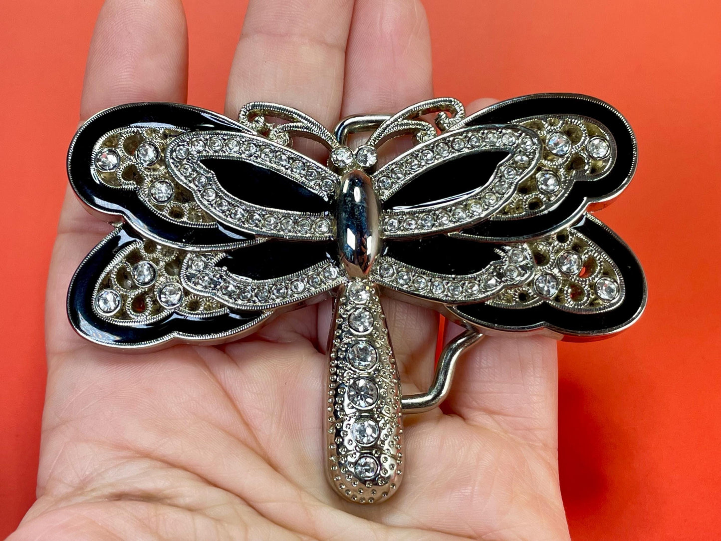 Very Cool Belt Buckle with Dragonfly Design