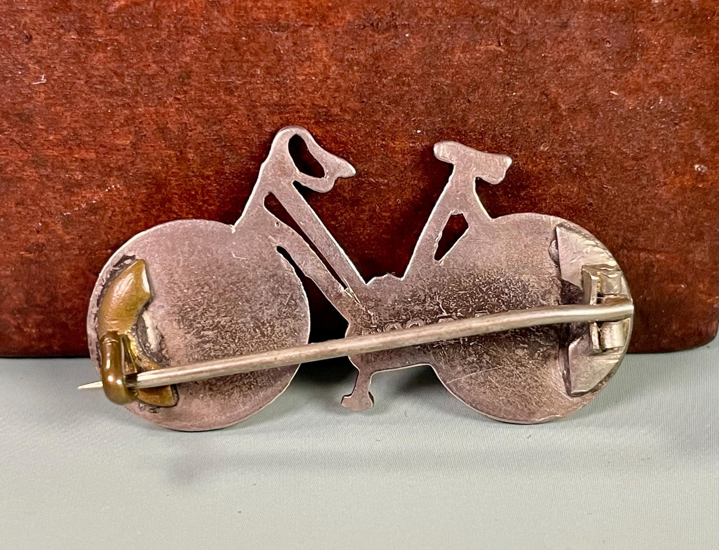 Sterling Silver Bicycle Brooch