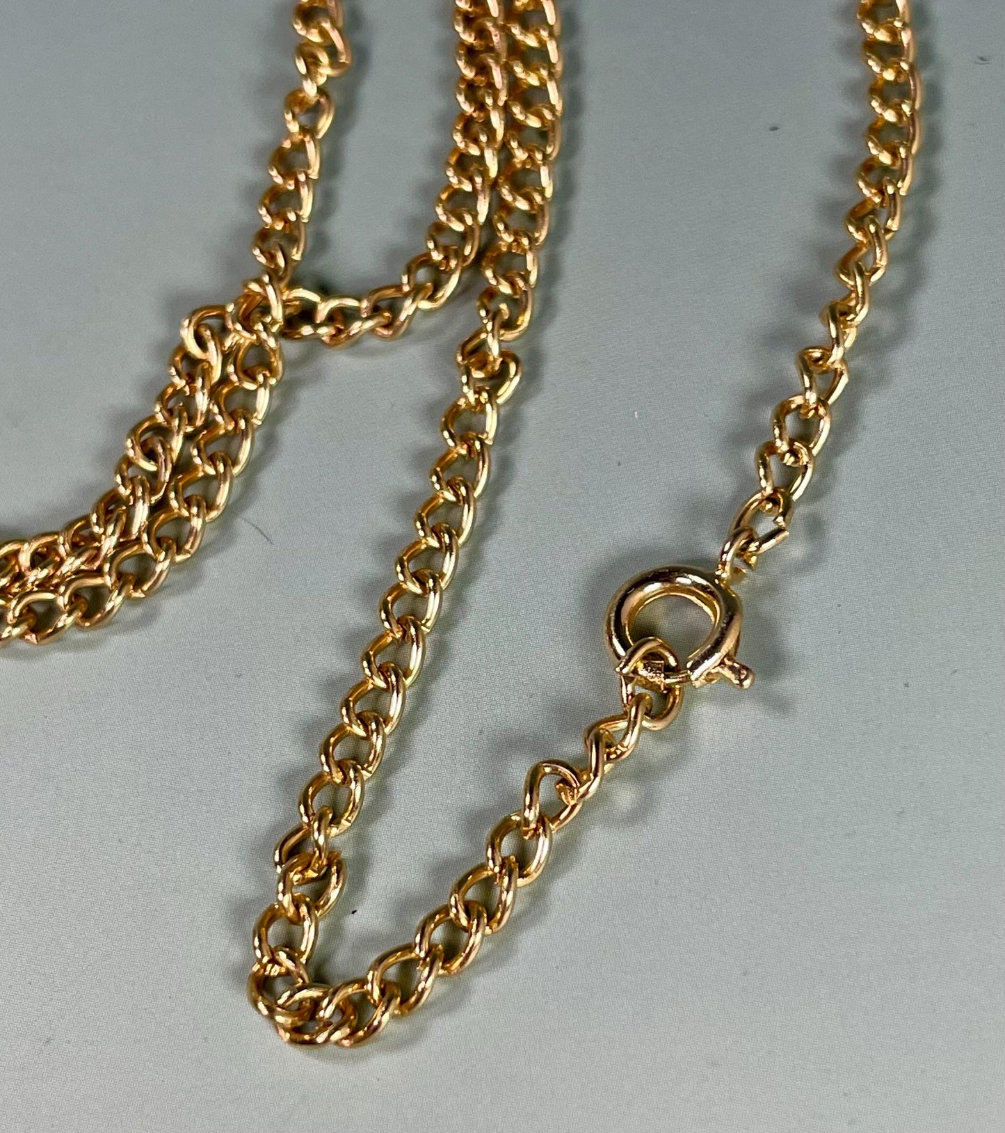 2 inch Hand Painted Ceramic Pendant and Chain