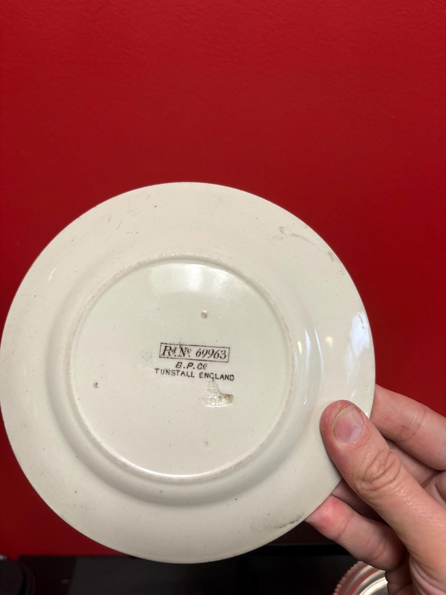 Rare perfect condition English 19 century alphabet plate  wow  abc plate  antique English porcelain  7.25 inches across