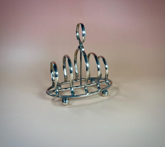 English Silver-Plated Toast Rack