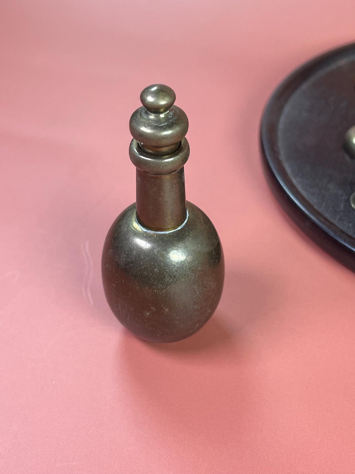 Set of Miniature Brass Bottle/Cup Set with Tray