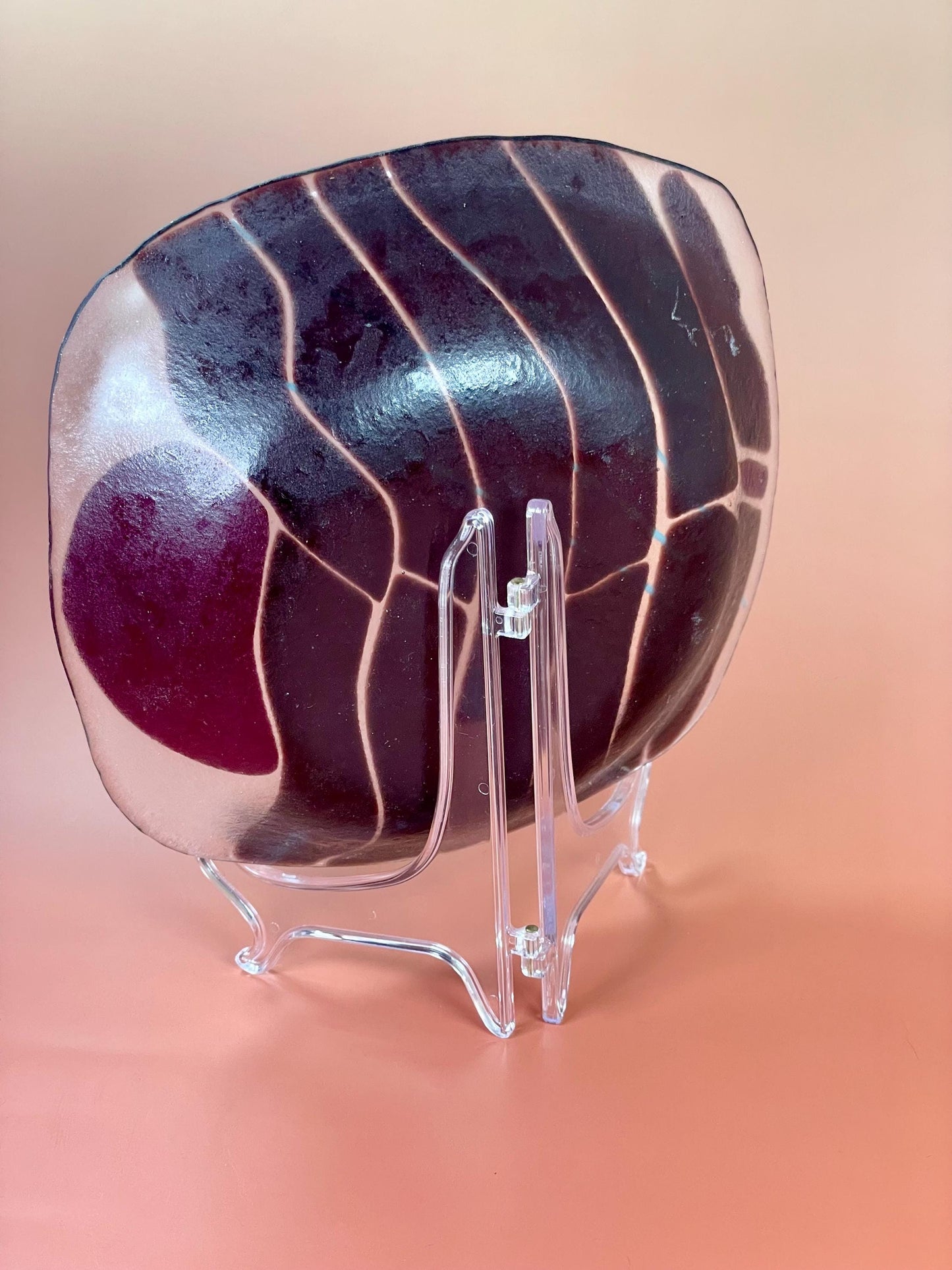 7.5 inch Artisan Glass Decorative Plate