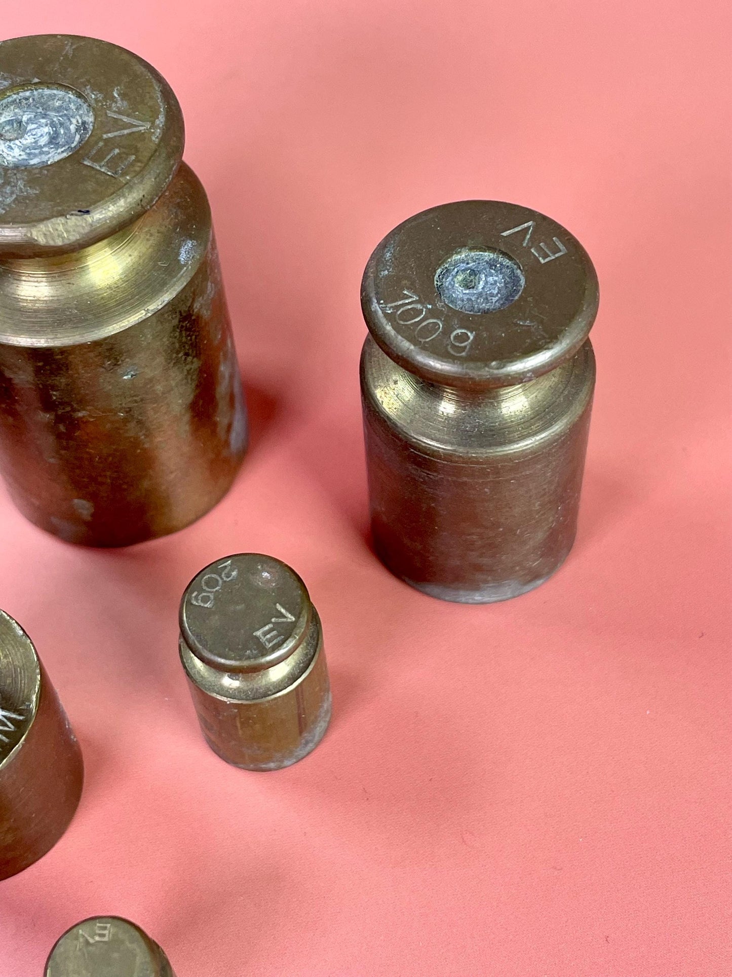 Set of 6 Miniature Scale Weights