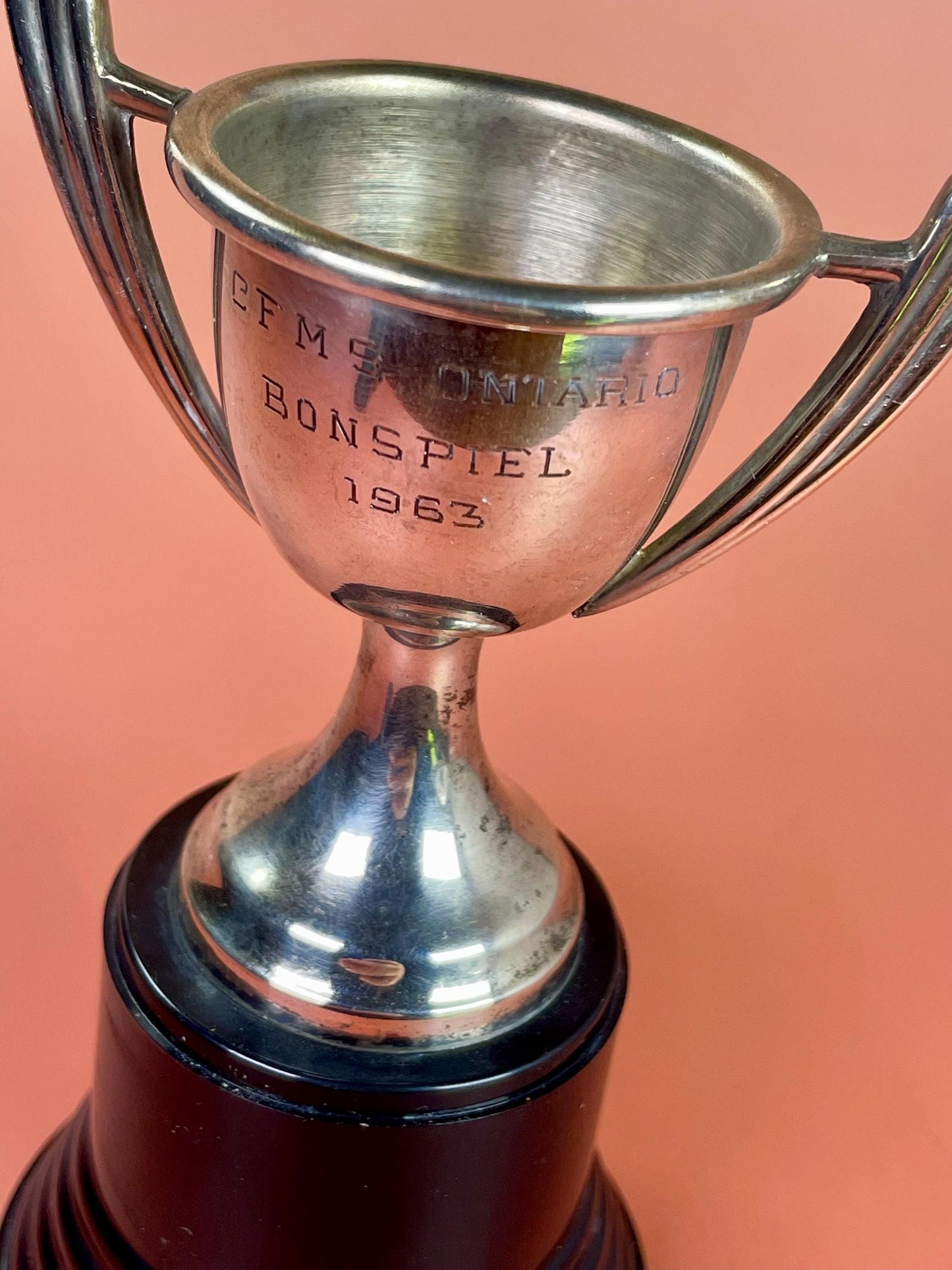 Vintage 1963 Curling Trophy
