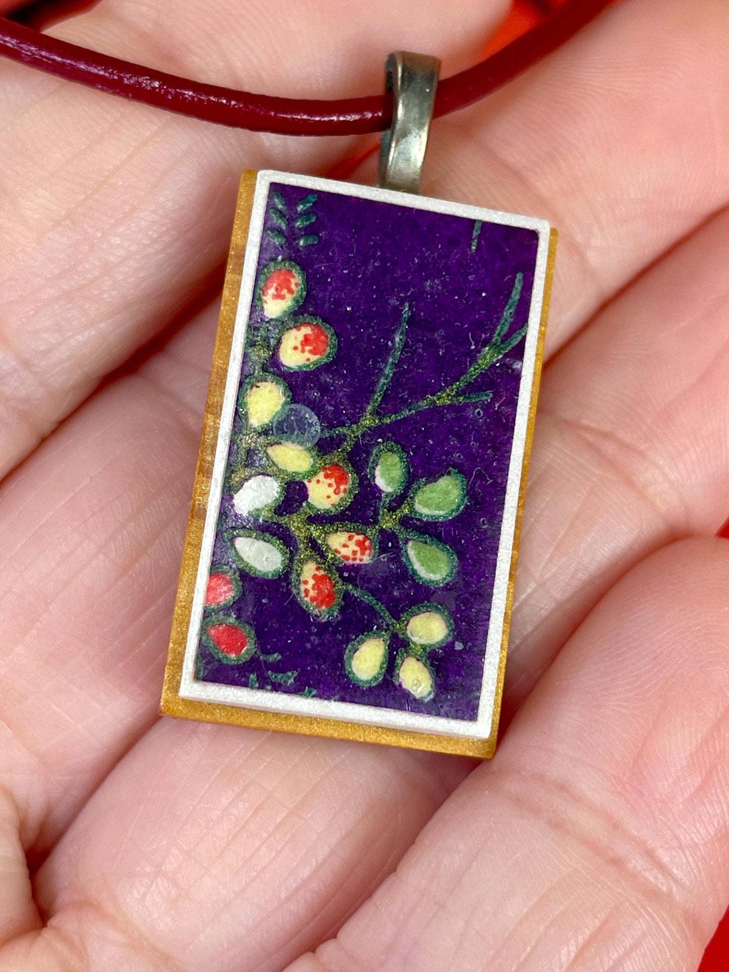 Lot of 2 Asian design Pendant Necklaces