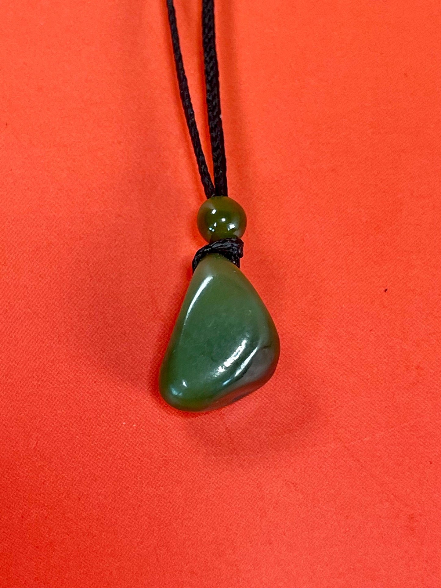 Charming Little Jade Stone pendant necklace - Adjustible