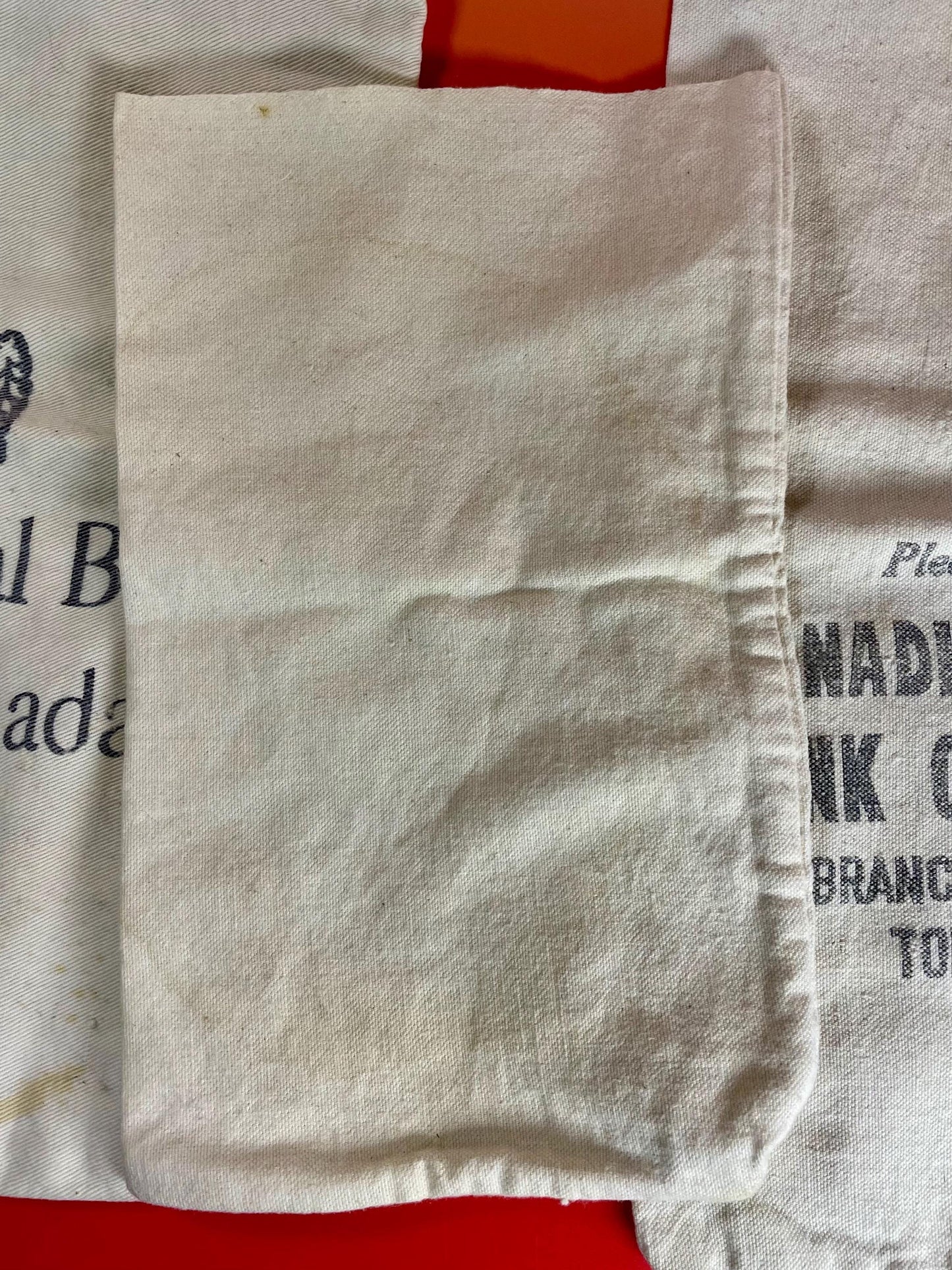 Vintage Lot of 3 Royal Bank of Canada Canvas Money Bags