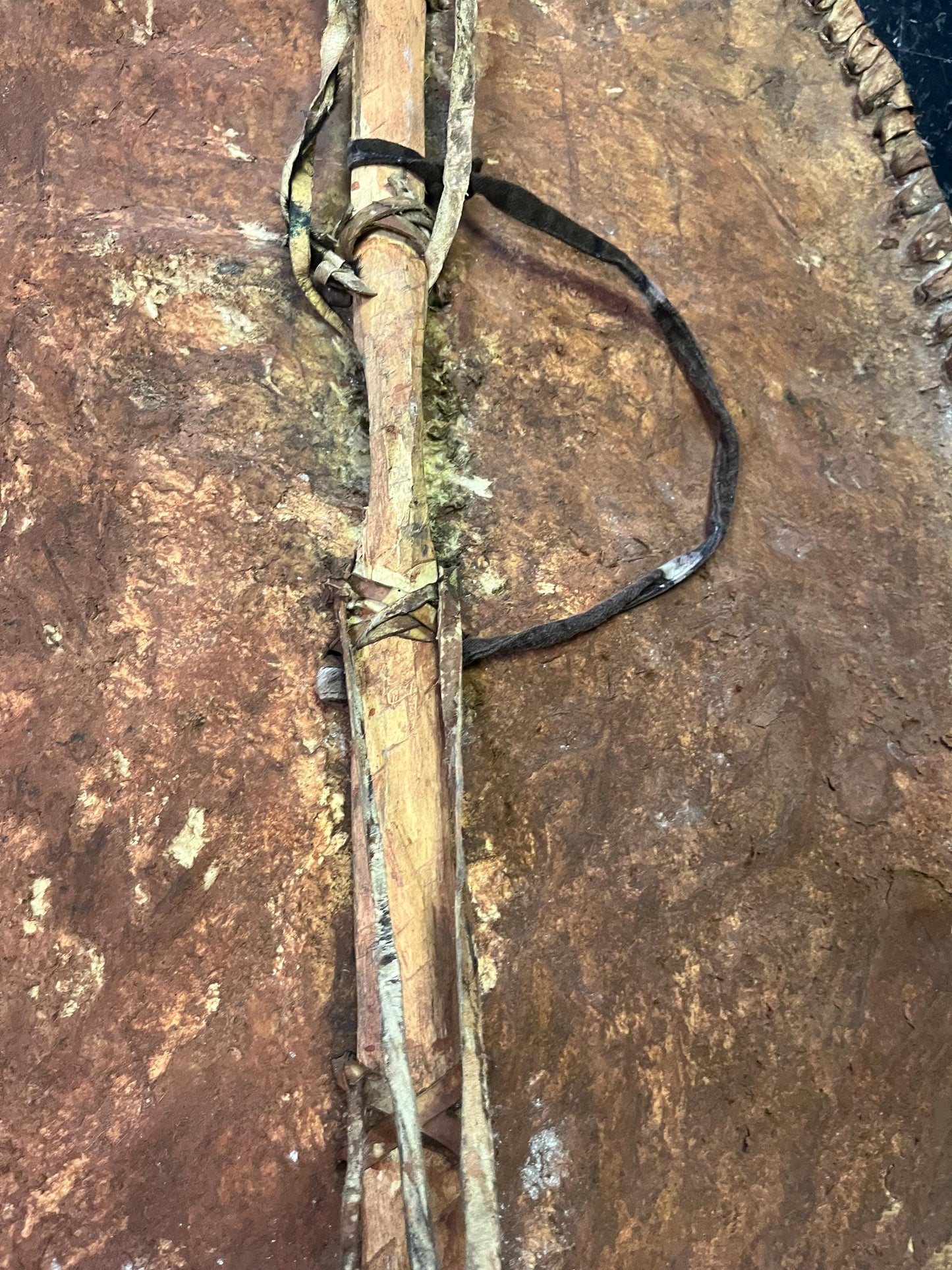 Super massive 38 x 22 inch authentic antique African shield  -  good old condition