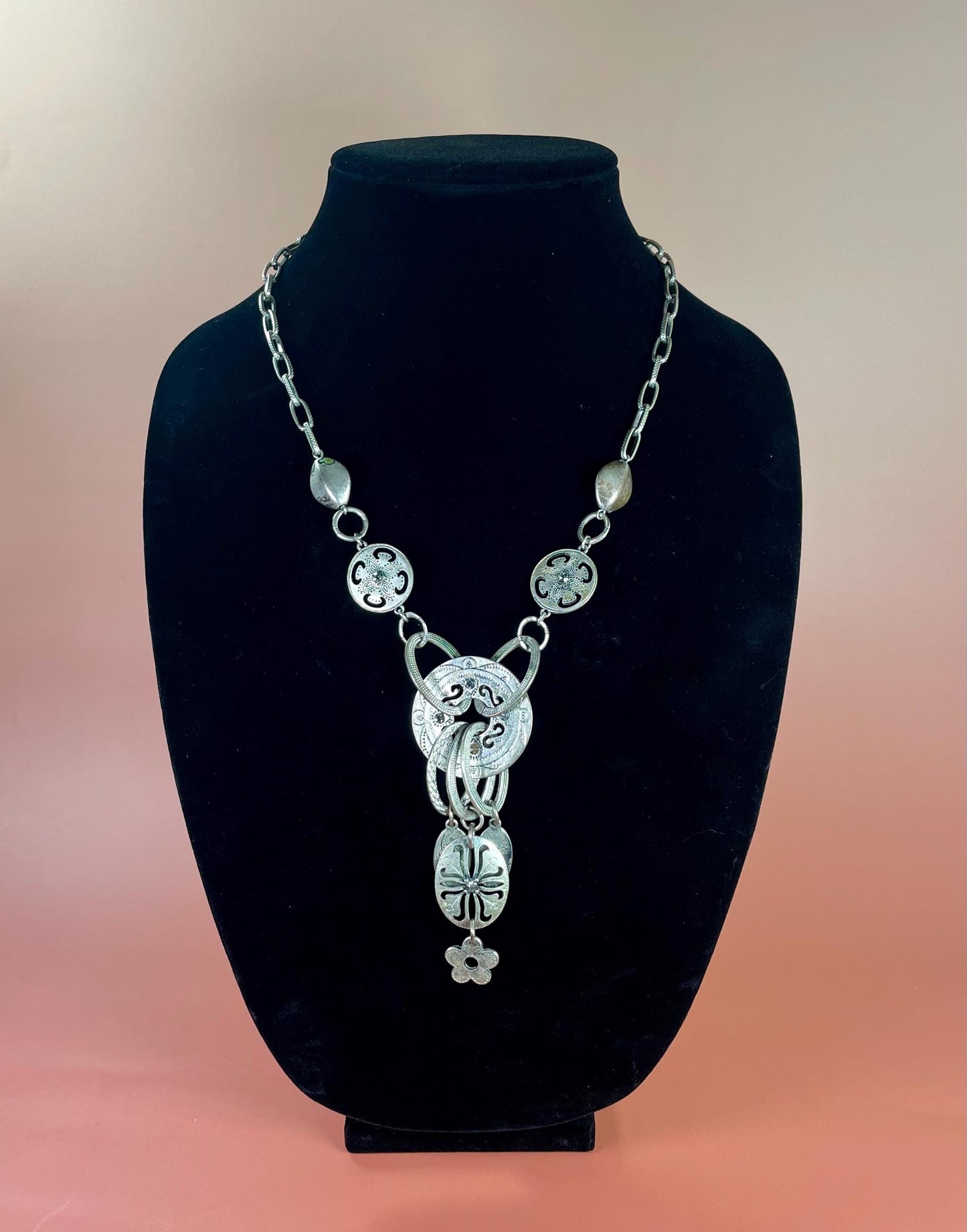 20 Metal Chain Necklace with Hanging Embellishments