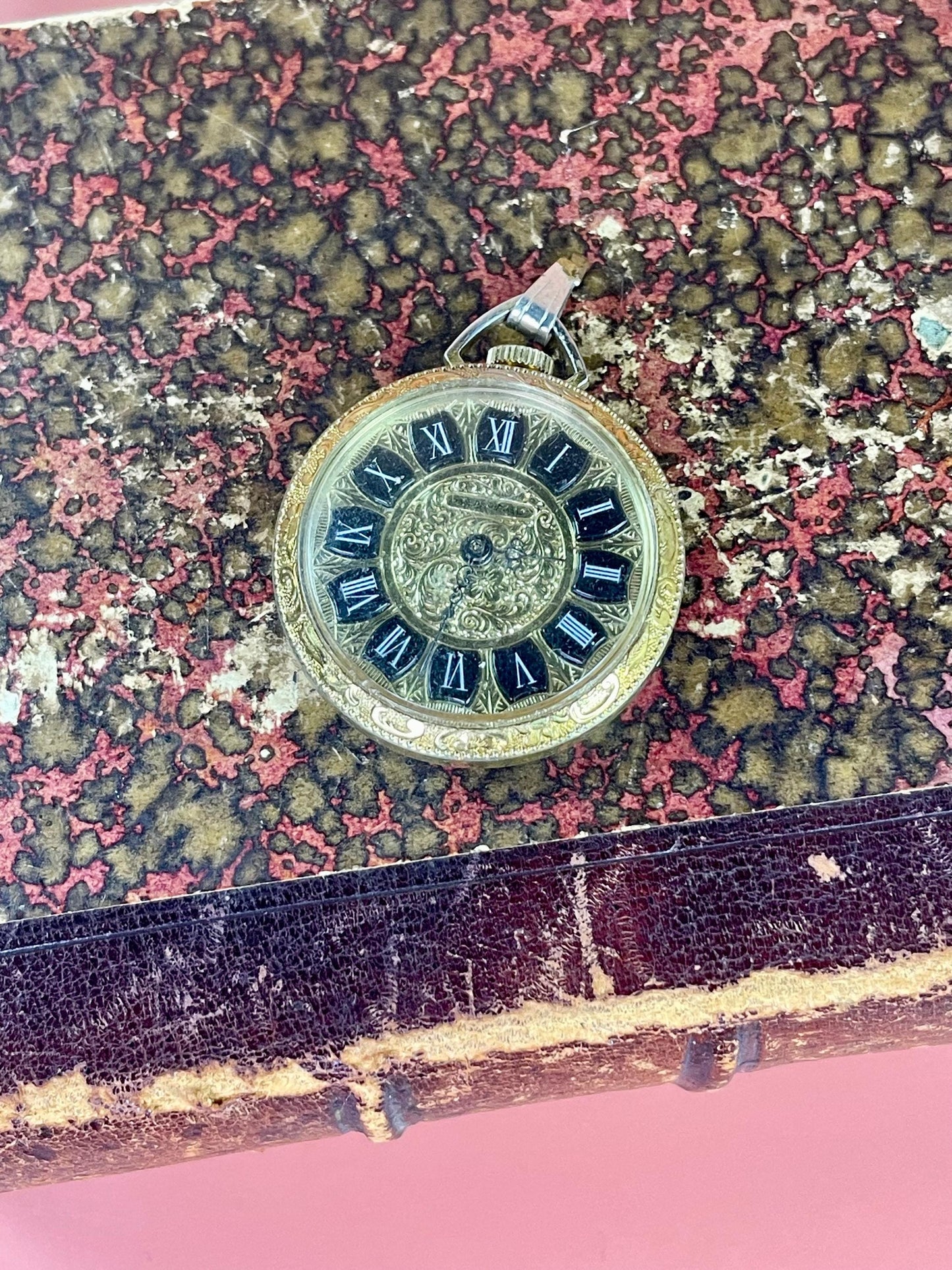 1.5 Pocket Watch with Roman Numerals (Needs Battery/Repairs)