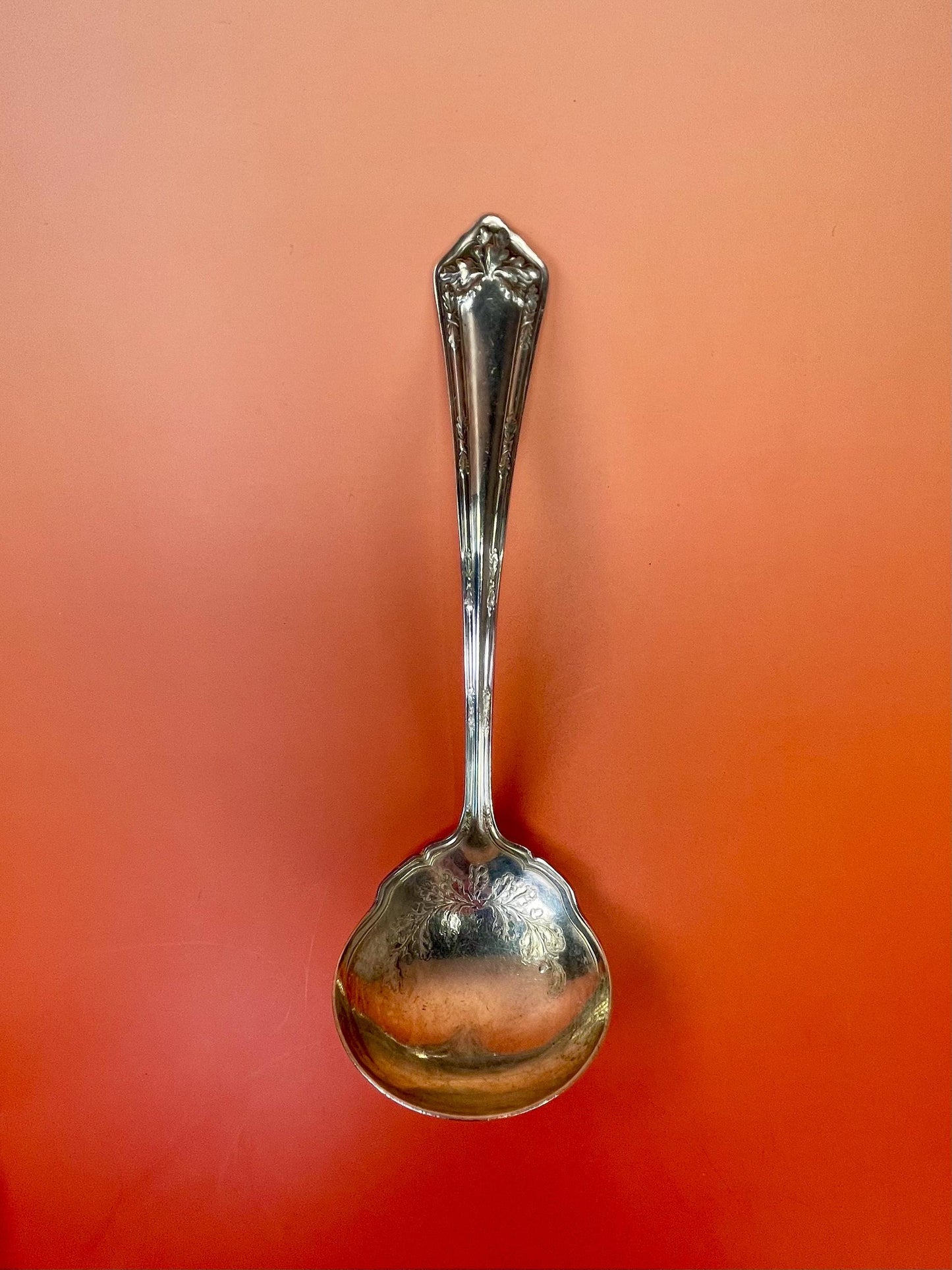 6.25 inch long, Antique Silver plated ladle  Nice condition