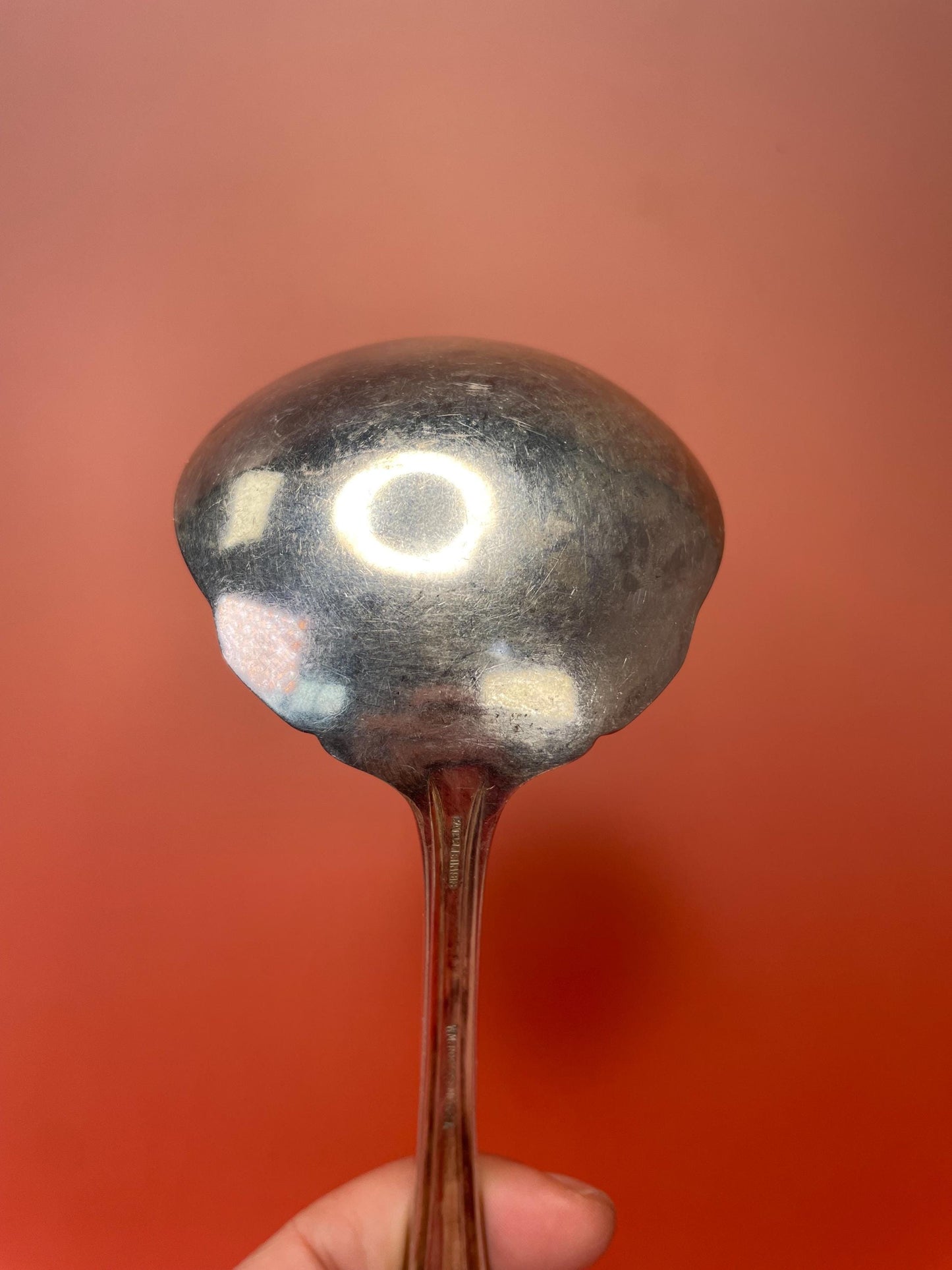 6.25 inch long, Antique Silver plated ladle  Nice condition