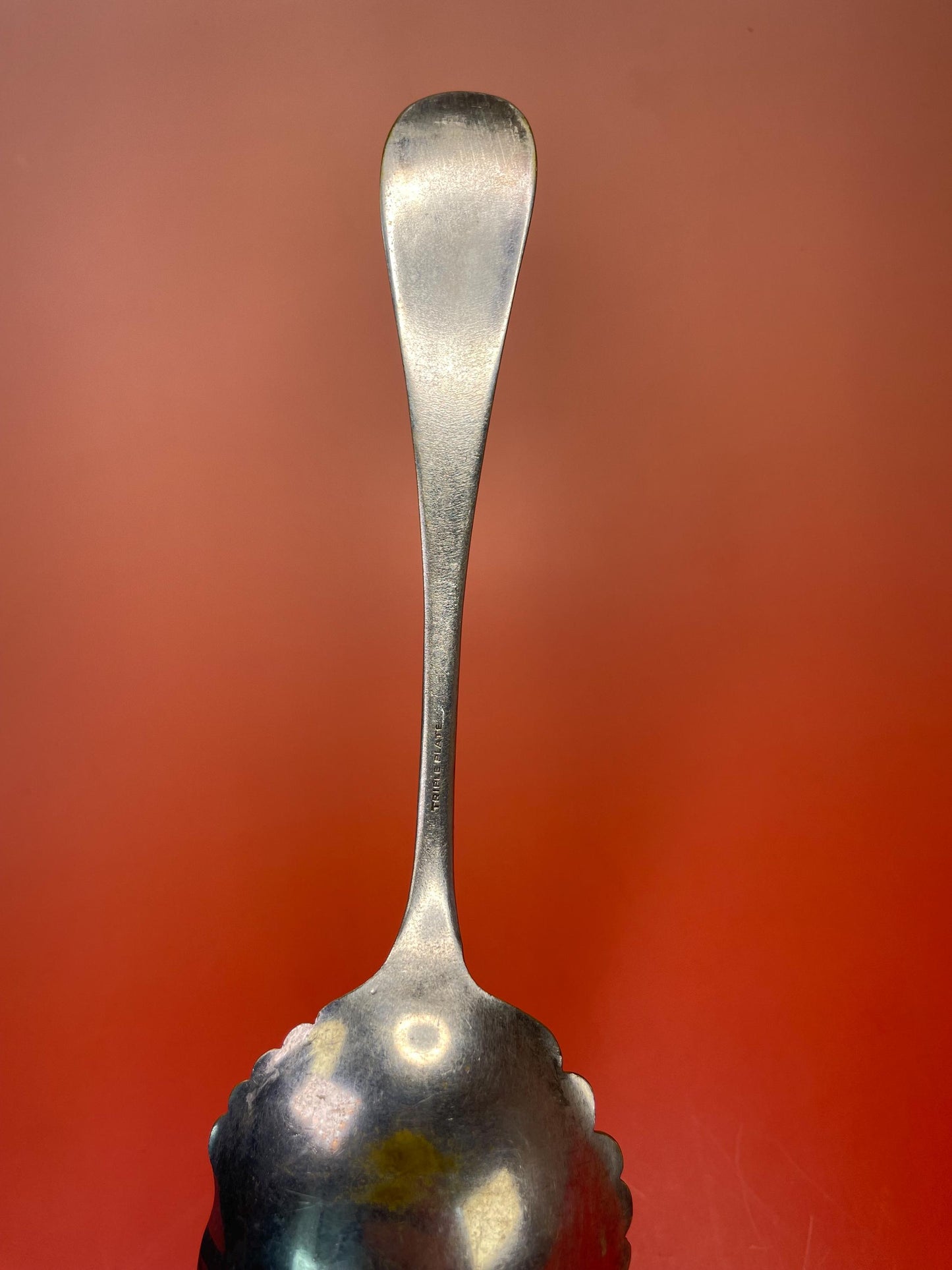 A Lovely ornate Silver Plated serving spoon  ready to gift or use