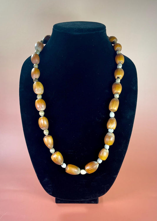 14.5 Artisan Necklace with Nuts and Seeds