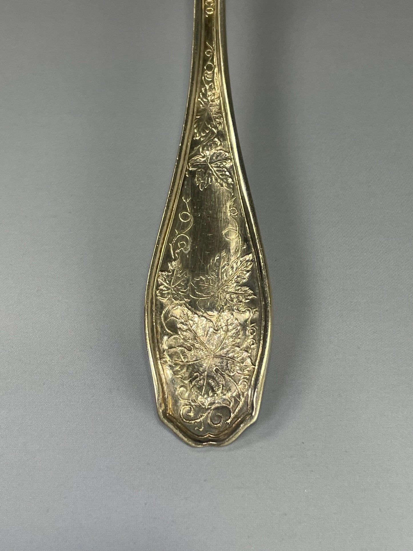 A Lovely Grape Design Silver Plated serving spoon  ready to gift or use