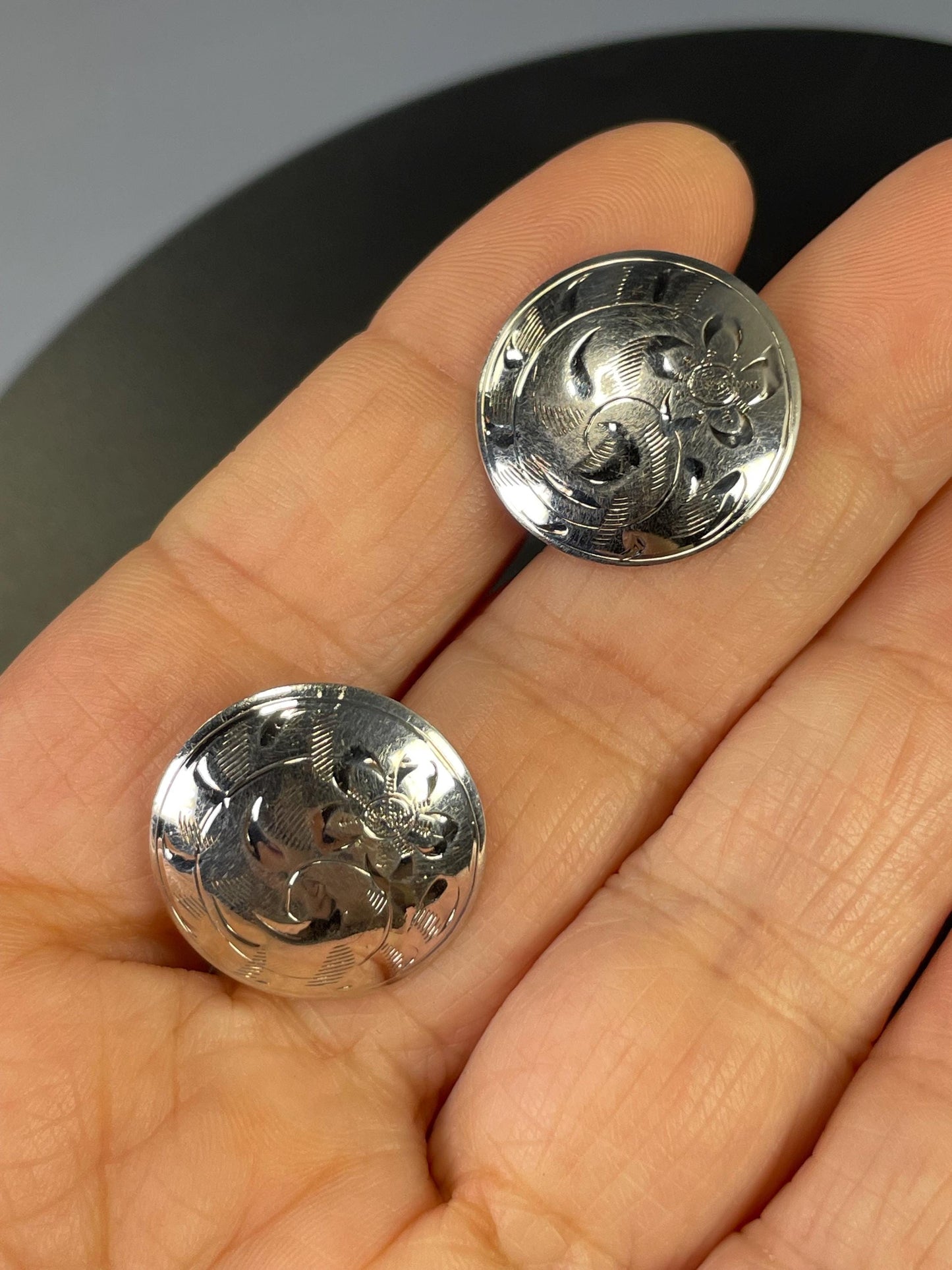 Stunning Sterling Silver Brooch and Earring Set