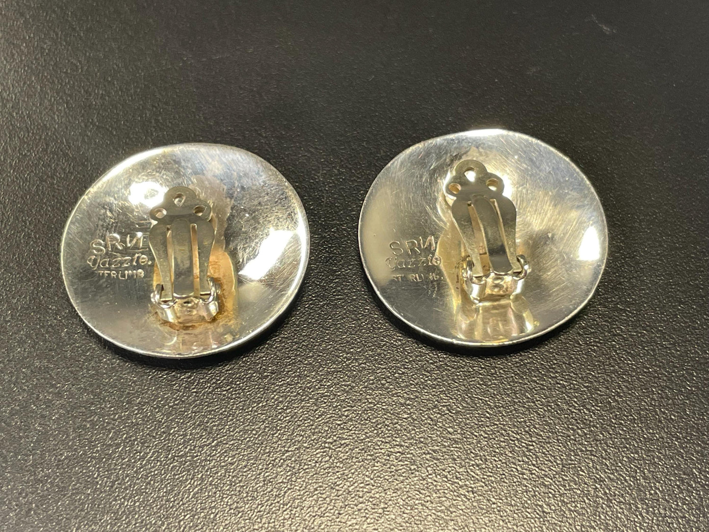 Lovely Pair of Yazzie Navajo Sterling Silver clip on earrings