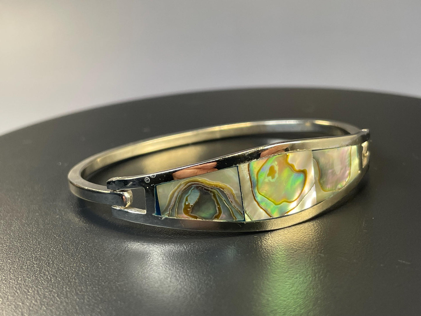 Abalone and Mexican Sterling silver bracelet