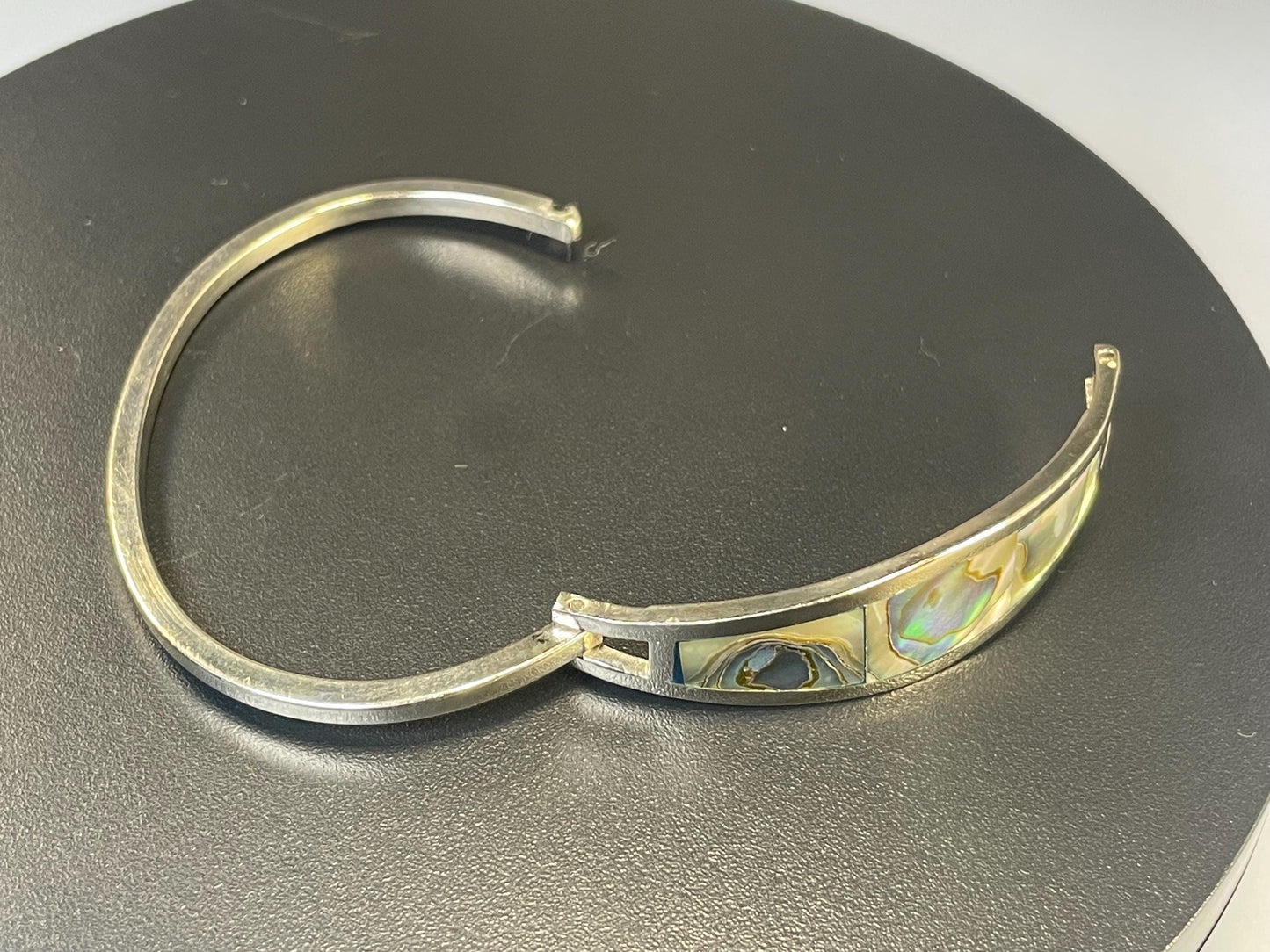 Abalone and Mexican Sterling silver bracelet
