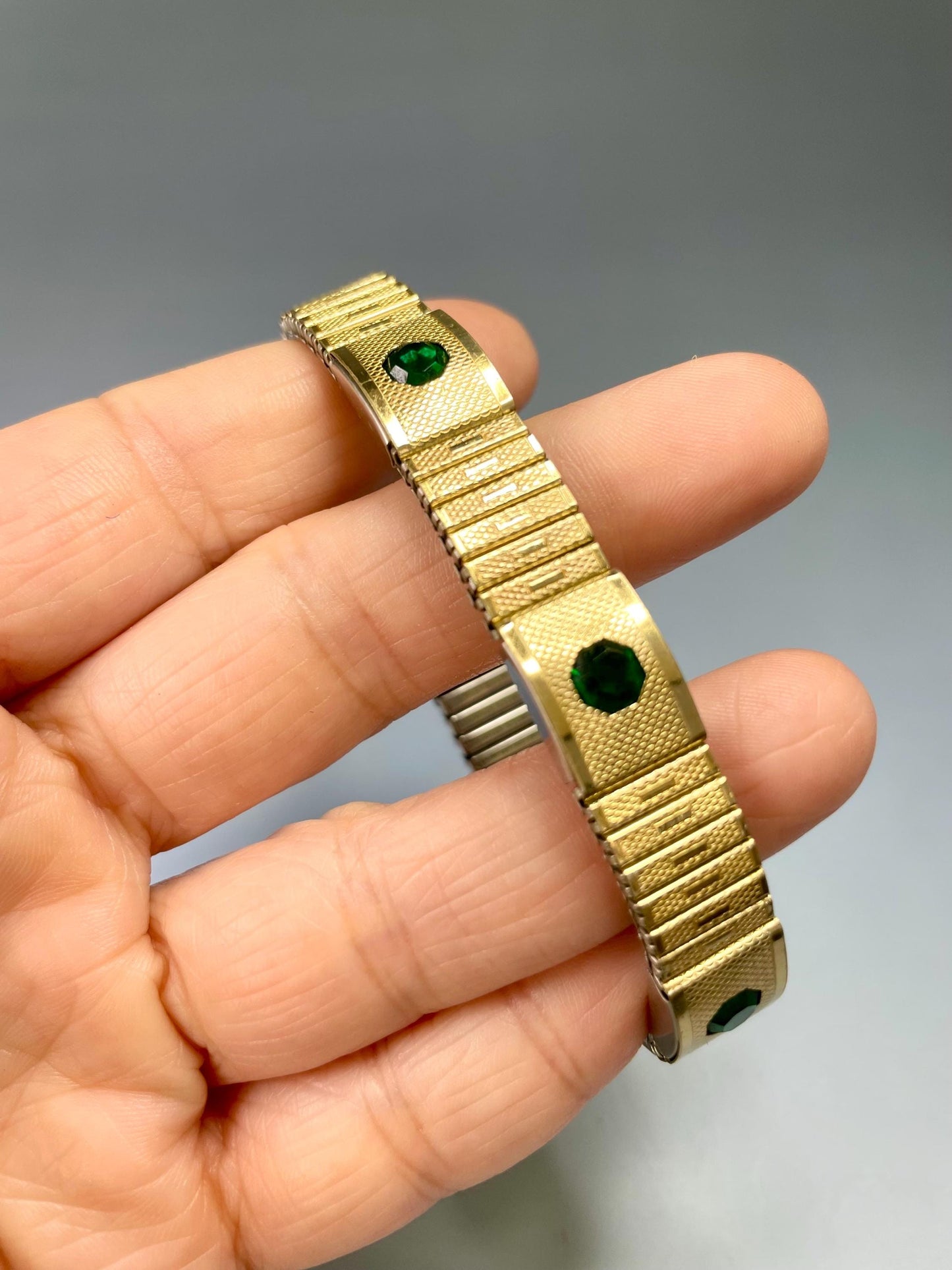 Gold and Silver Tone Bracelet with stones  Timeless and Versatile