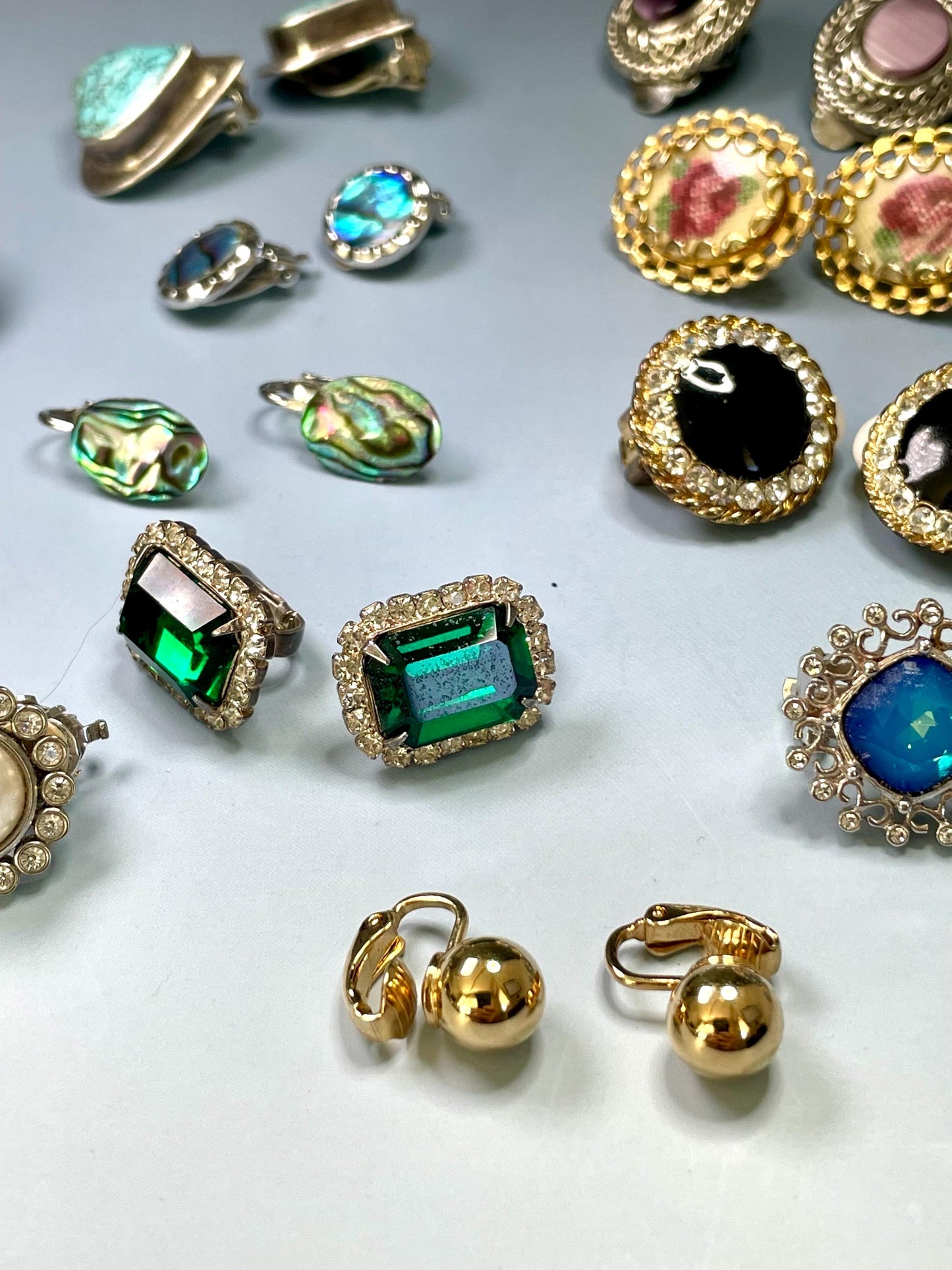 Lot of 13 pairs of Clip-on Earrings