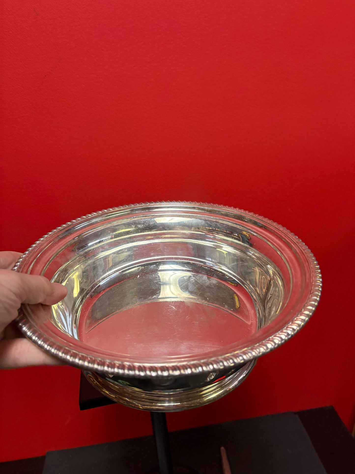 Stunning Canadian antique BIRKS Regency silver plated large bowl  great for serving  10.5 inches across and 4 inches high  gift alert