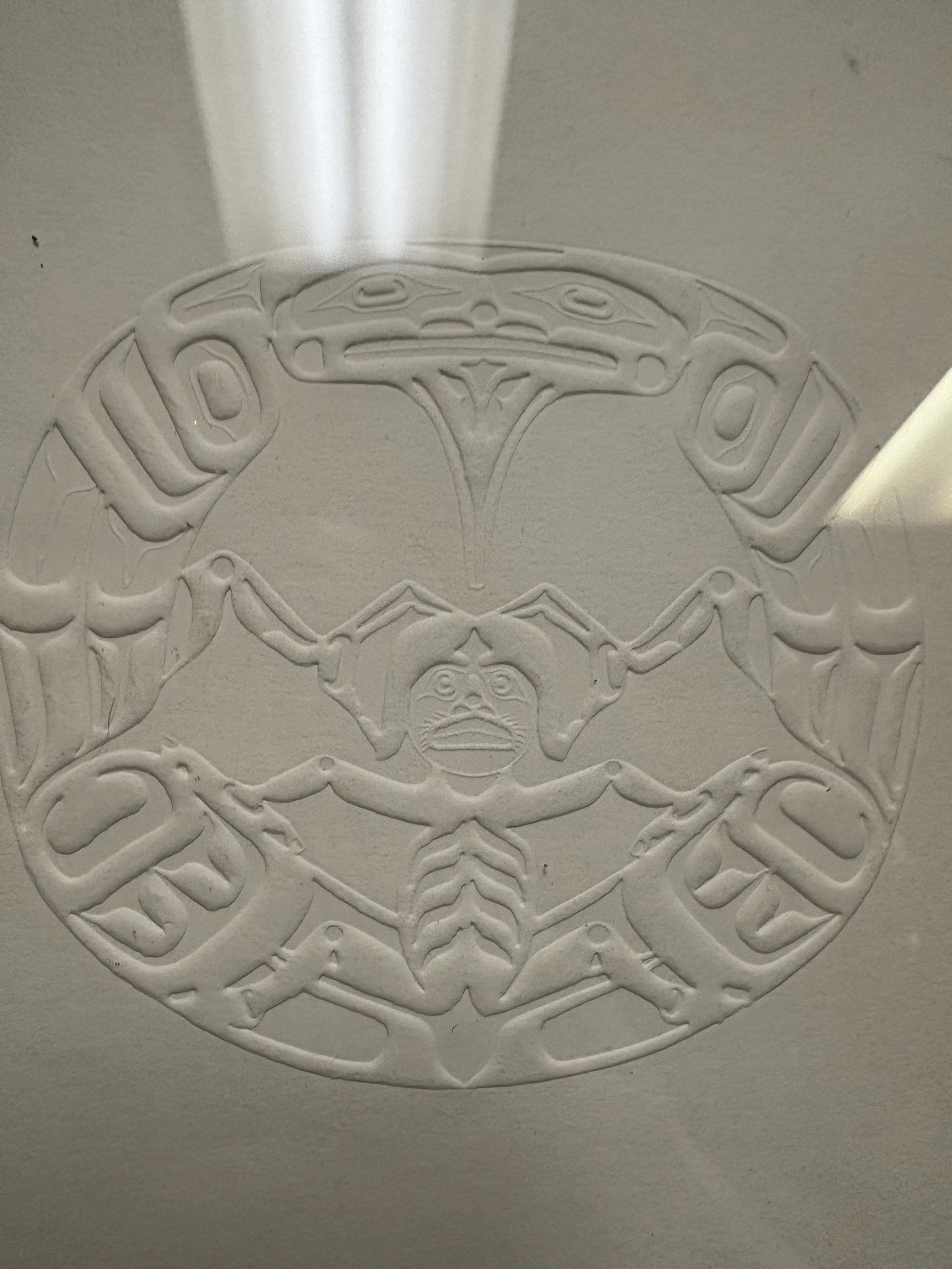 Signed Tony Hunt print card in frame  indigenous first nations  5 x 7 inch card in 11 x 9 frame  great look