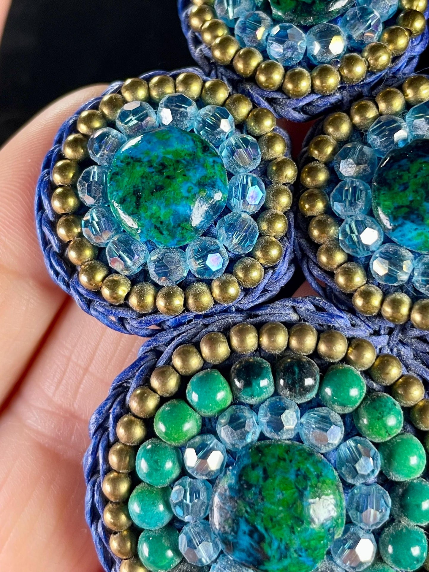 Vintage Crochet and Beaded Necklace