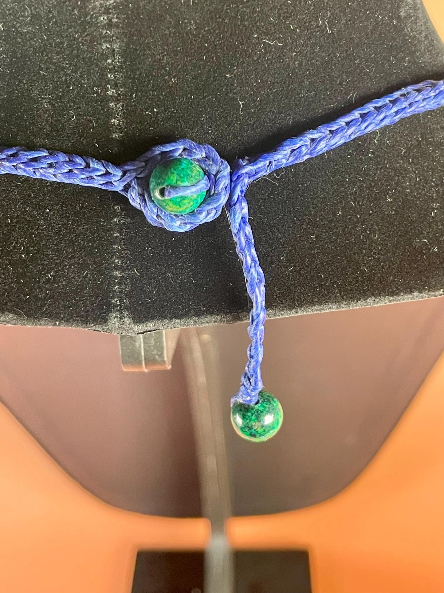 Vintage Crochet and Beaded Necklace