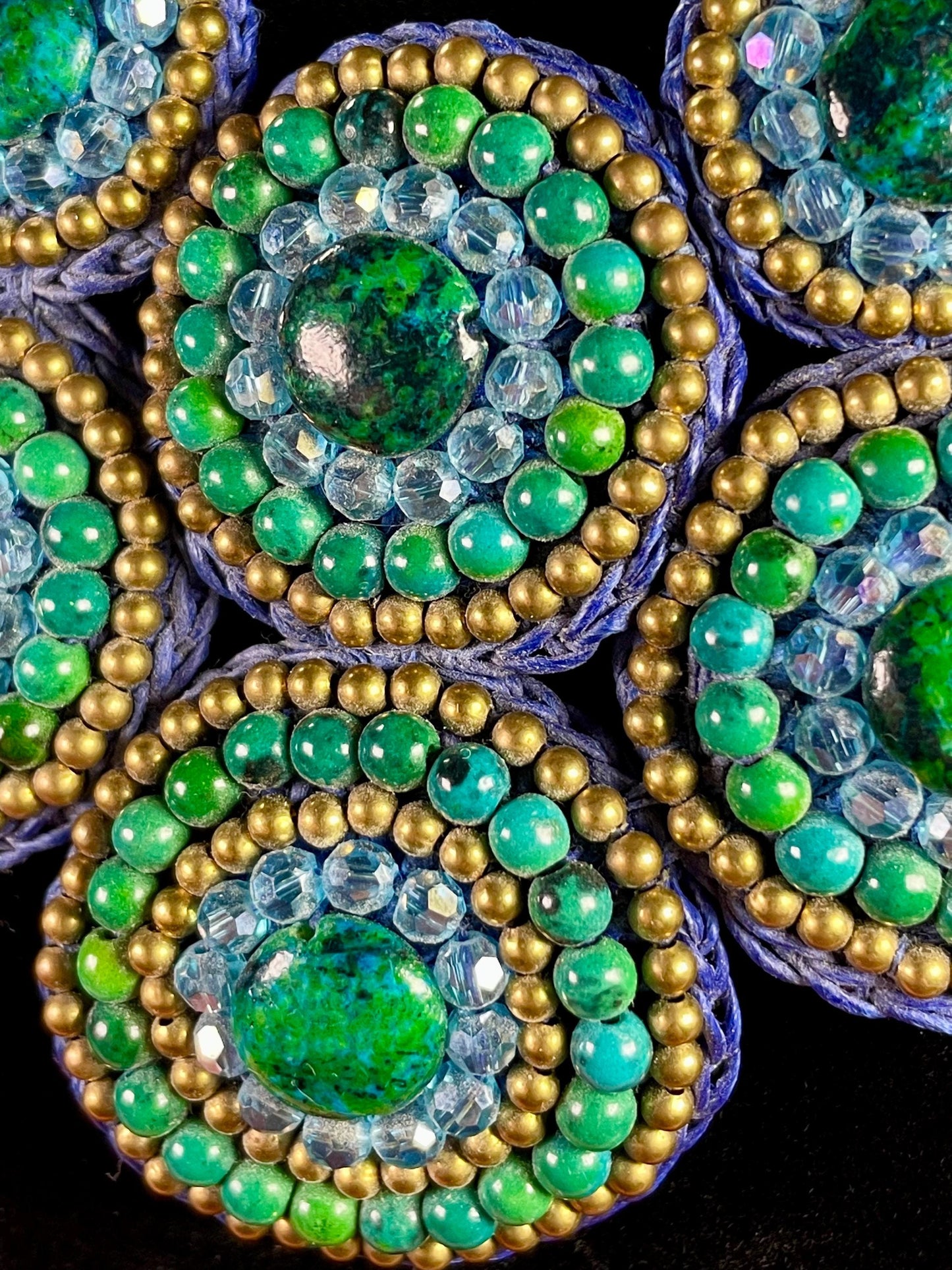 Vintage Crochet and Beaded Necklace