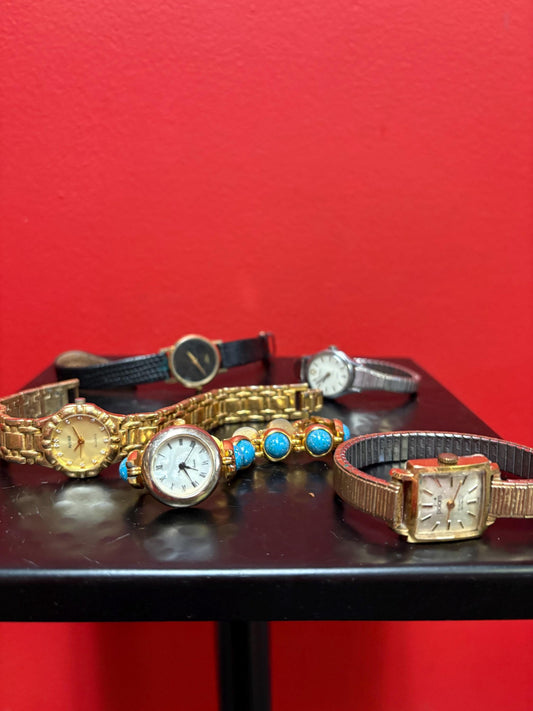 Cool lot of womens watches  job lot  as is  good for tinkering  or resale - #24
