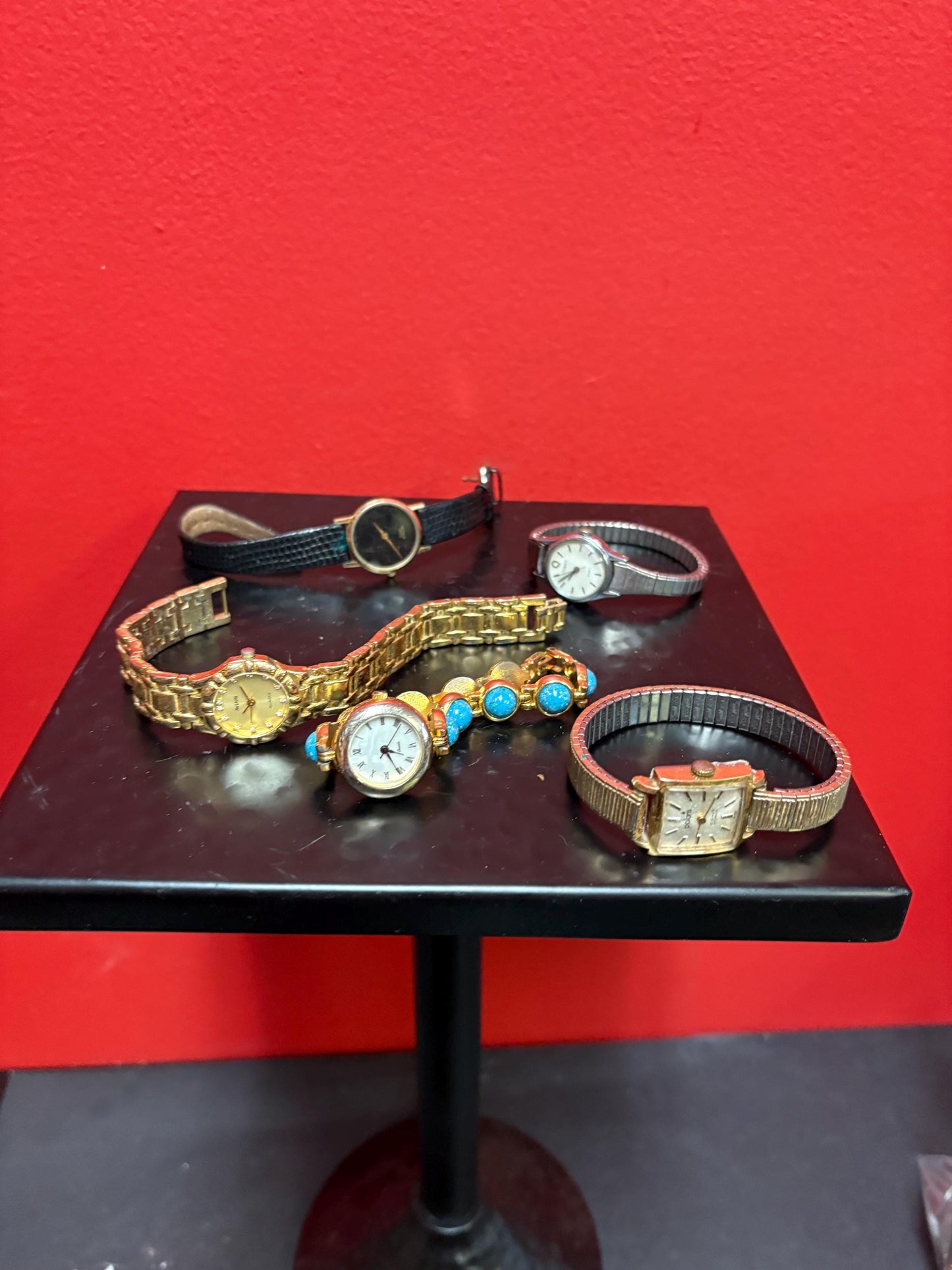 Cool lot of womens watches  job lot  as is  good for tinkering  or resale - #24