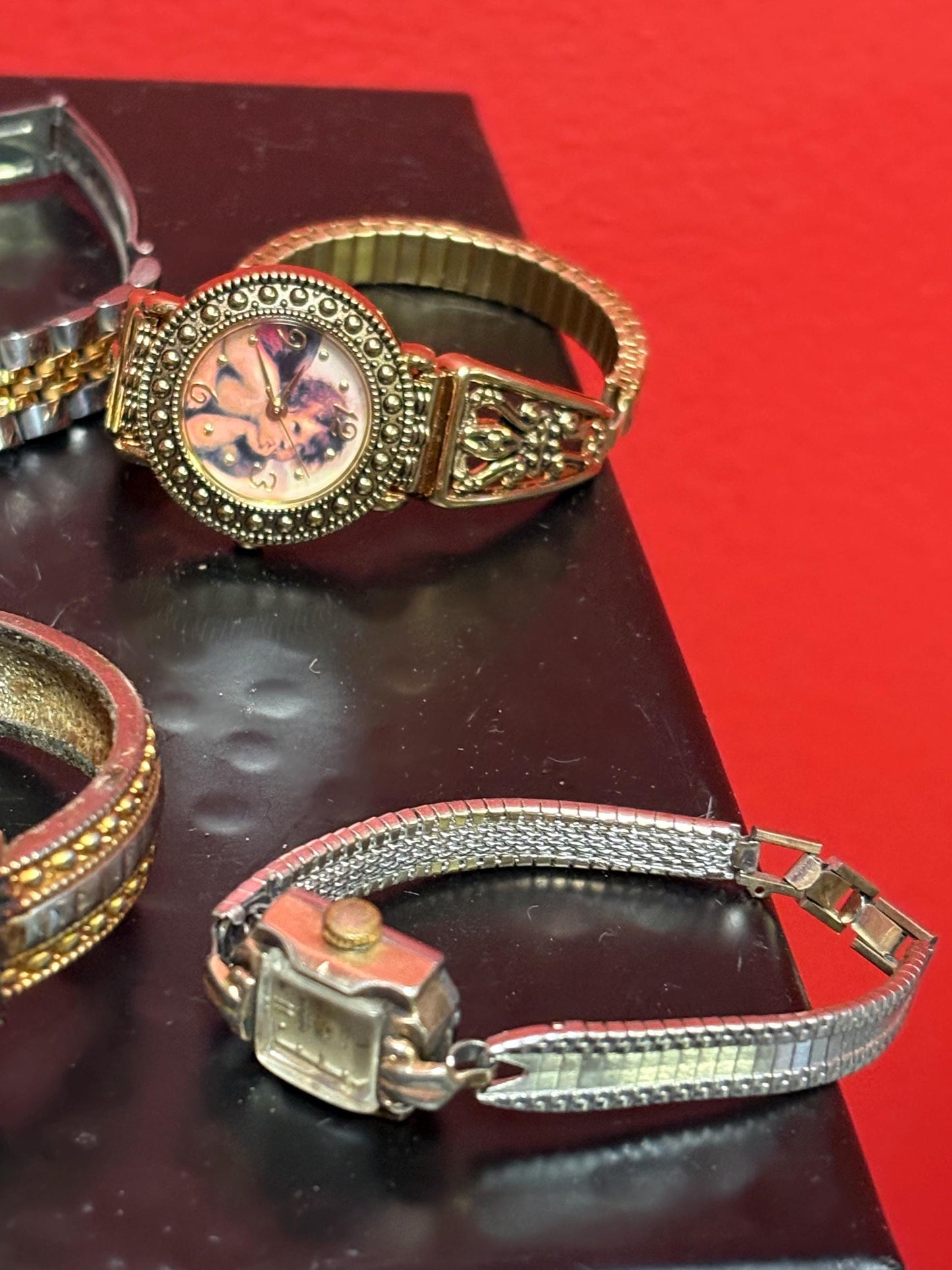 Cool lot of womens watches  job lot  as is  good for tinkering  or resale - #23