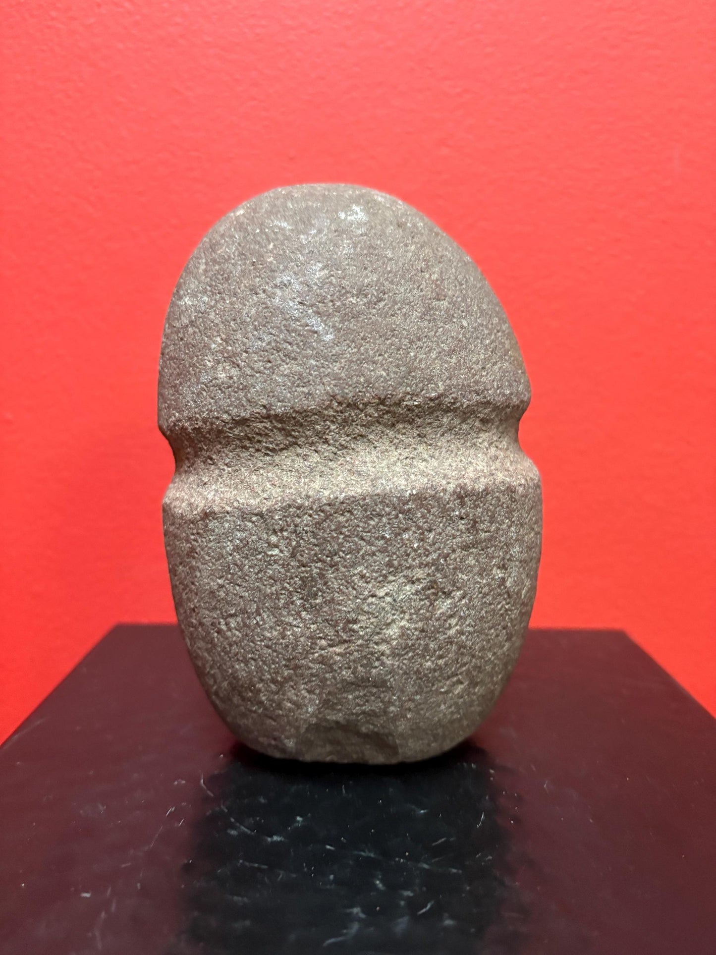 6 inch high authentic antique indigenous first nations Pacific Northwest Coast stone  plummet tool  from Vancouver Island collection